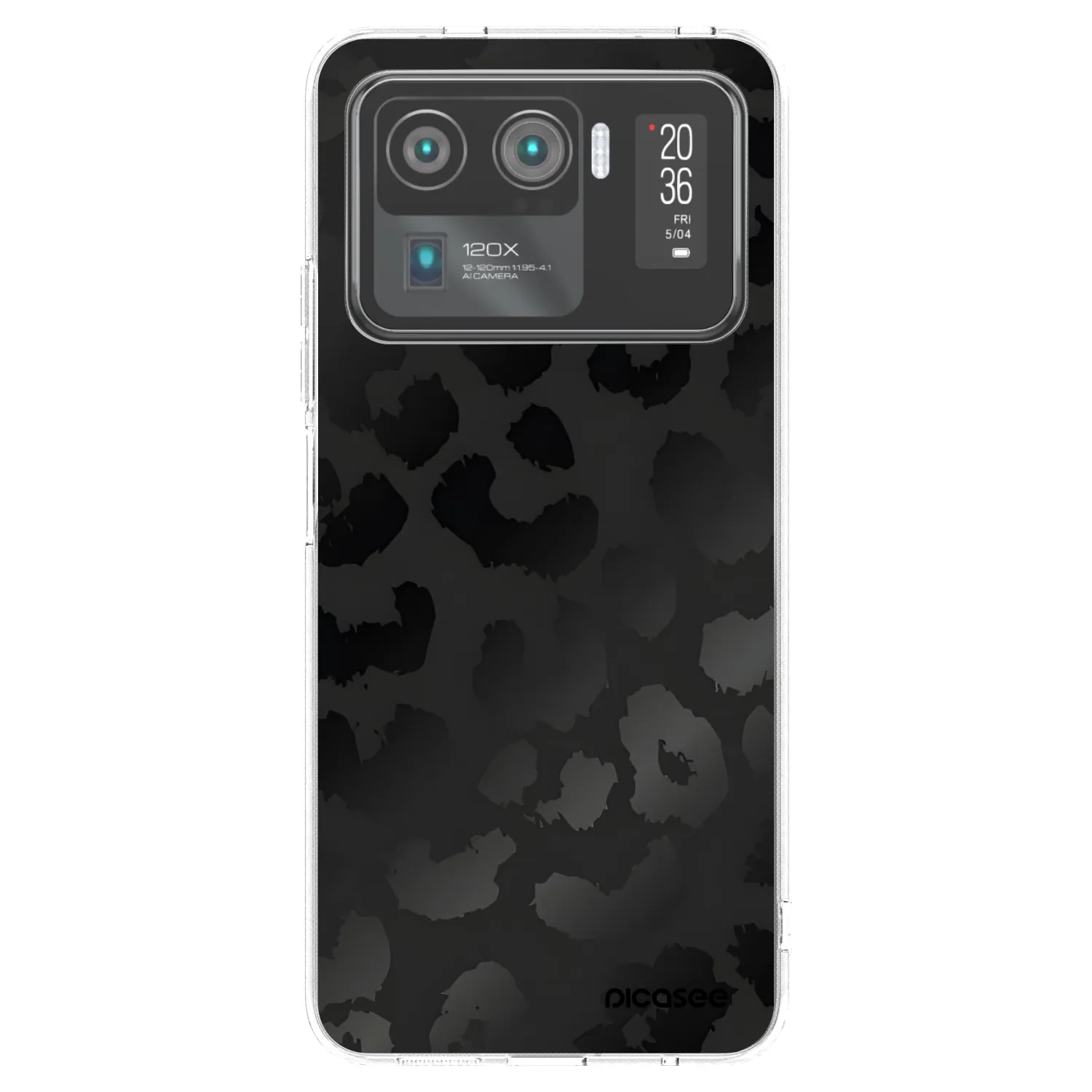 Picasee silikónový prehľadný obal pre Xiaomi Mi 11 Ultra - Midnight Leopard