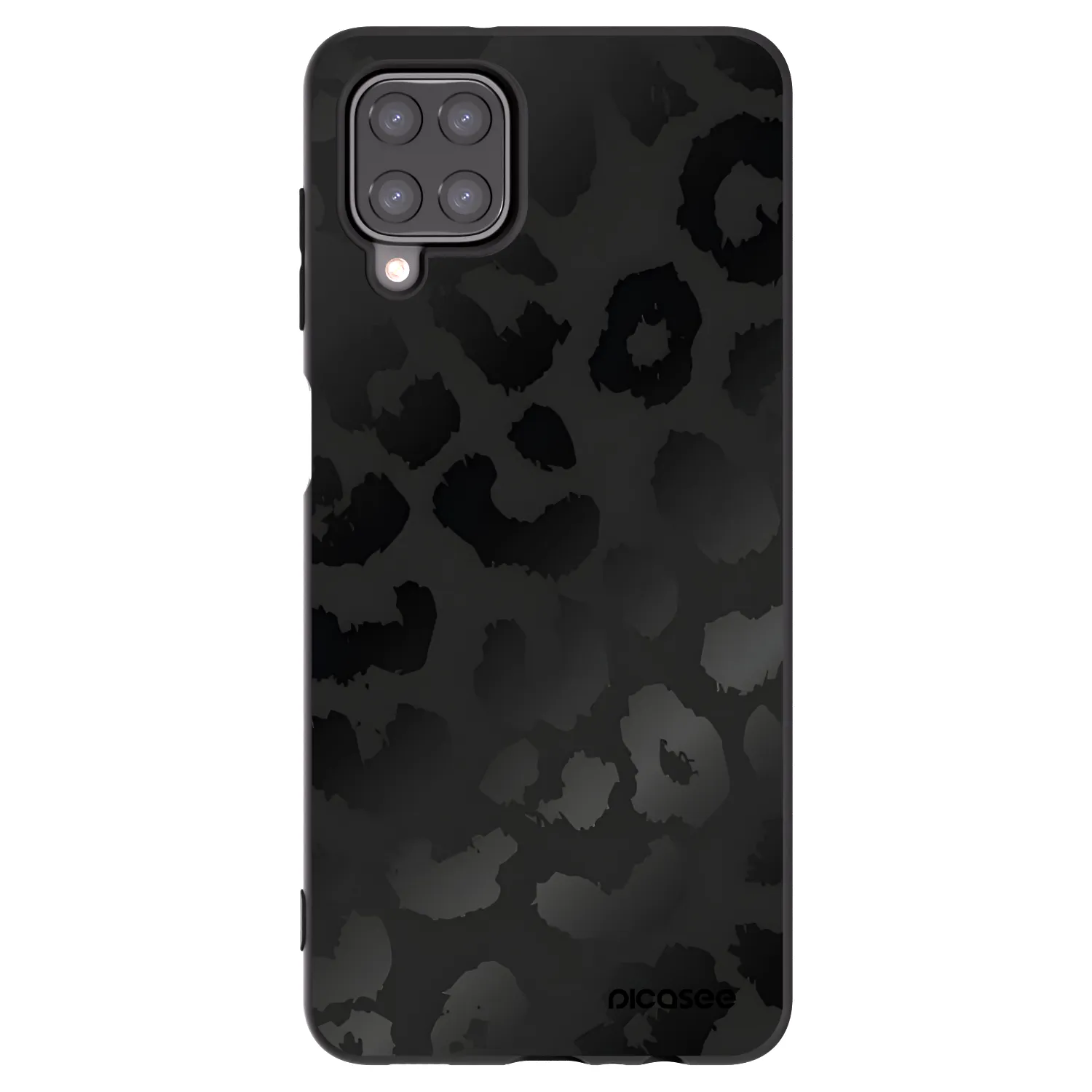 Picasee silikónový čierny obal pre Samsung Galaxy M12 M127F - Midnight Leopard
