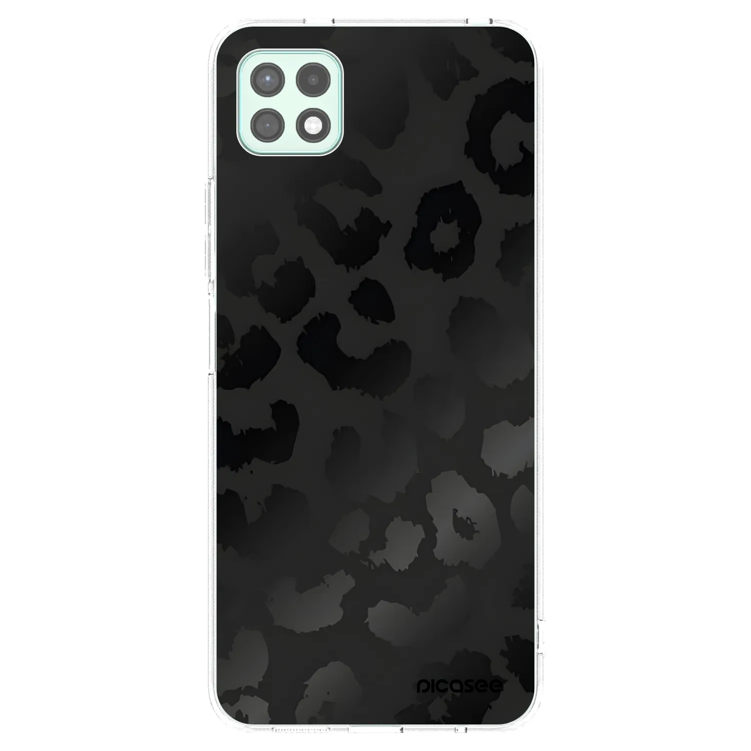 Picasee silikónový prehľadný obal pre Samsung Galaxy A22 A226B 5G - Midnight Leopard
