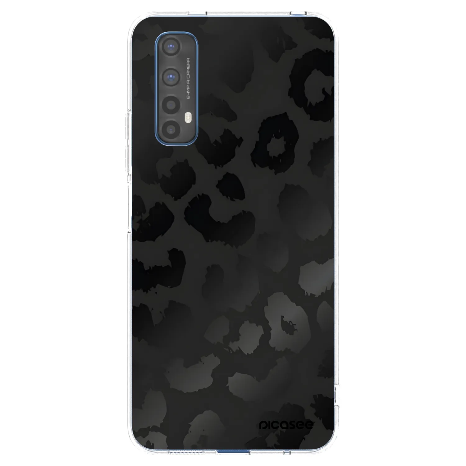 Picasee silikónový prehľadný obal pre Realme 7 - Midnight Leopard