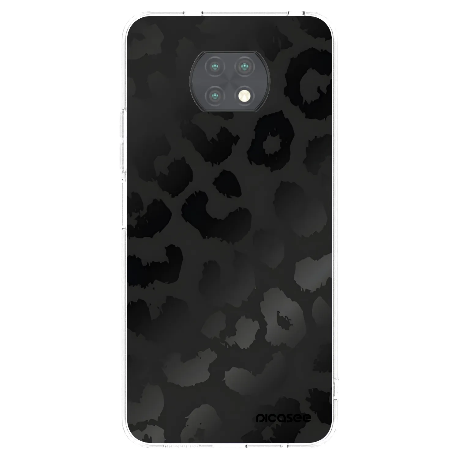 Picasee silikónový prehľadný obal pre Xiaomi Redmi Note 9T - Midnight Leopard