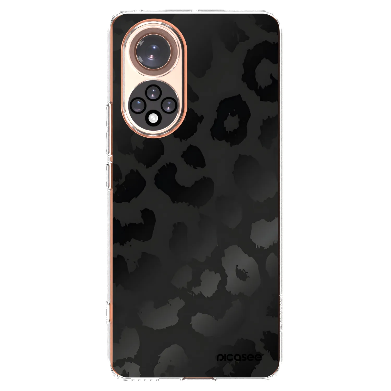 Picasee silikónový prehľadný obal pre Huawei Nova 9 - Midnight Leopard