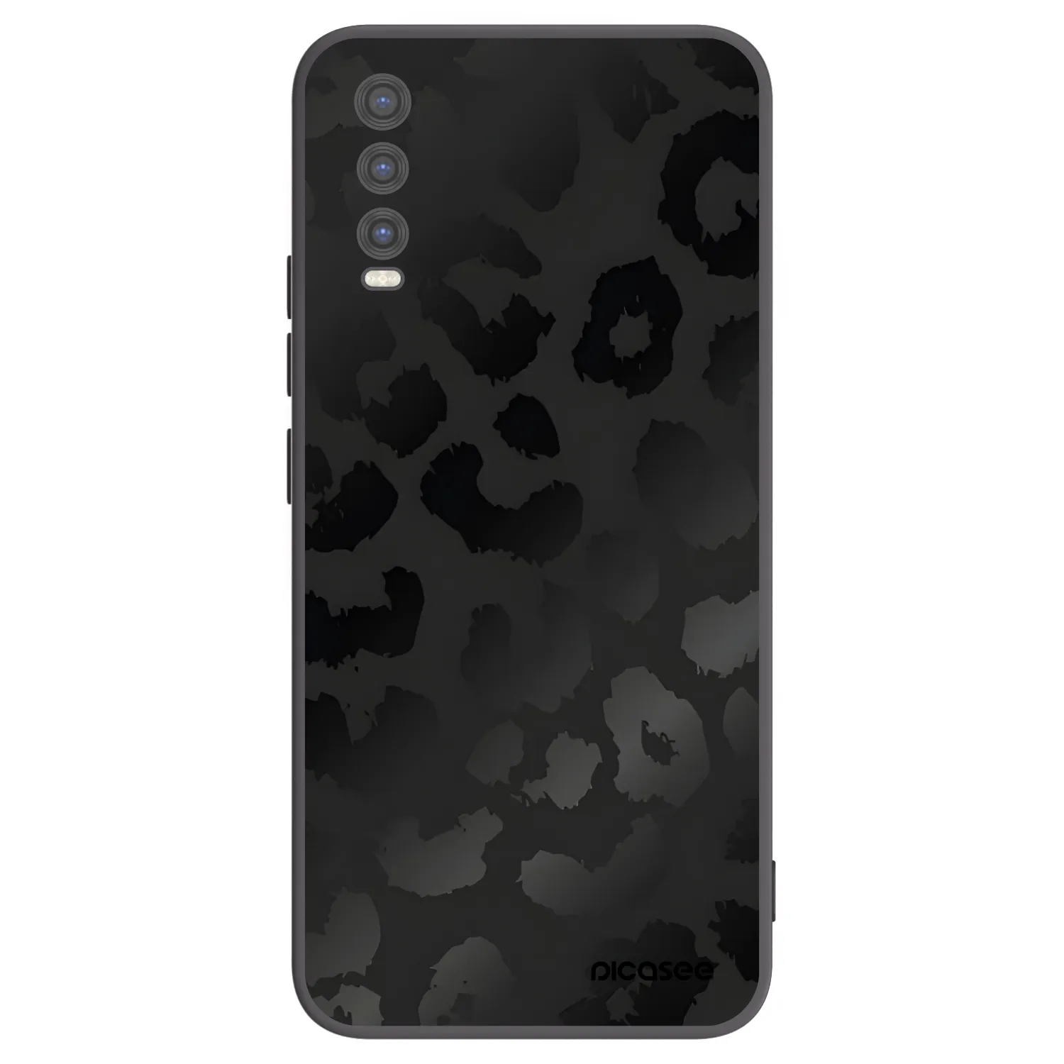 Picasee silikónový čierny obal pre Vivo Y20s - Midnight Leopard