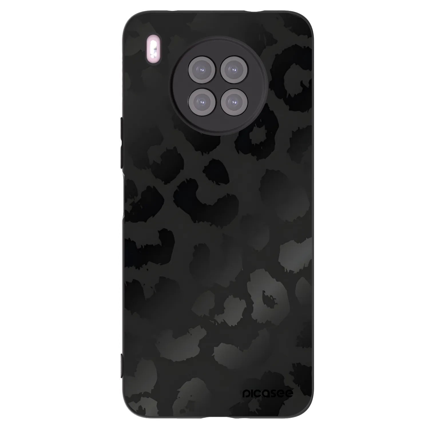 Picasee silikónový čierny obal pre Huawei Nova 8i - Midnight Leopard