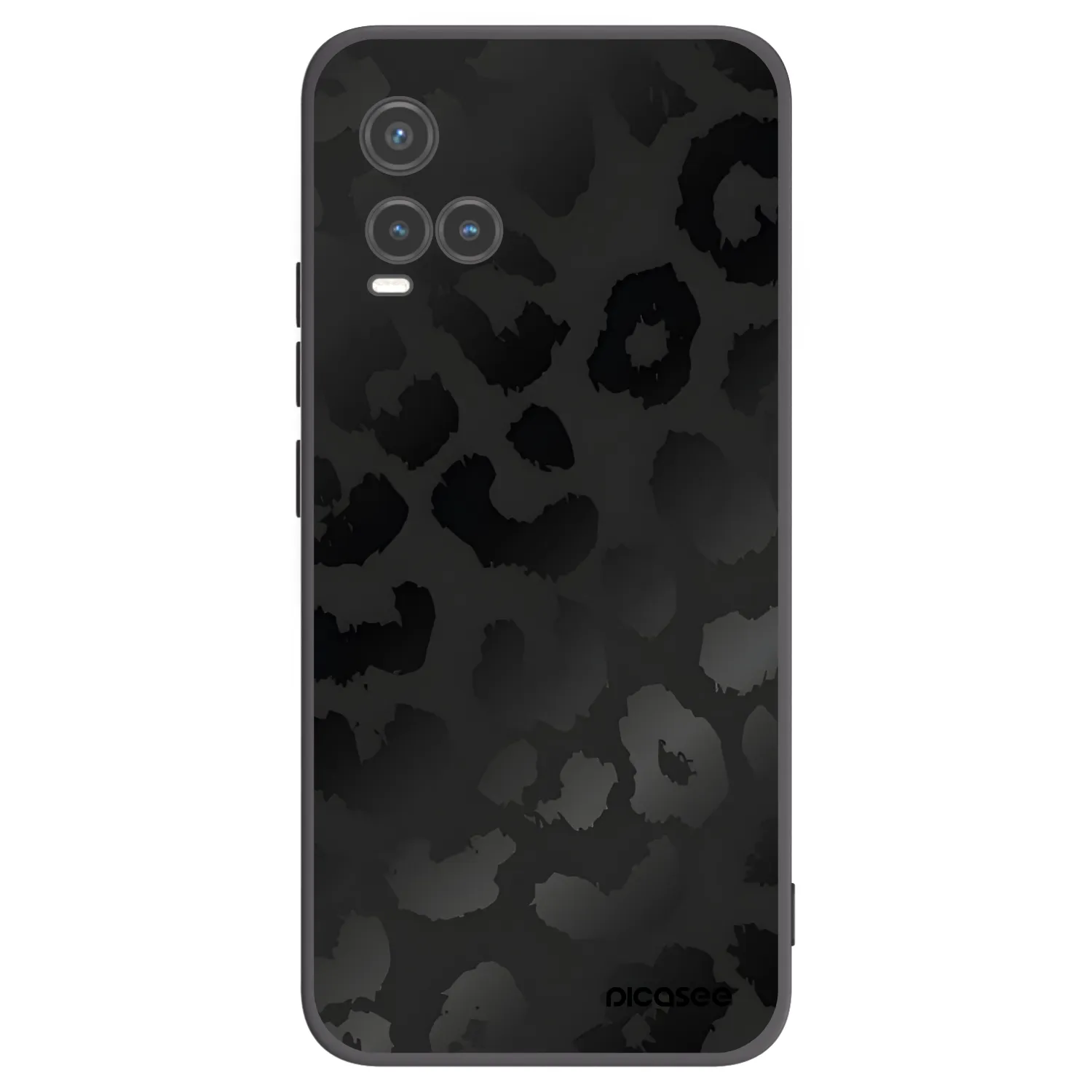 Picasee silikónový čierny obal pre Vivo Y33s - Midnight Leopard