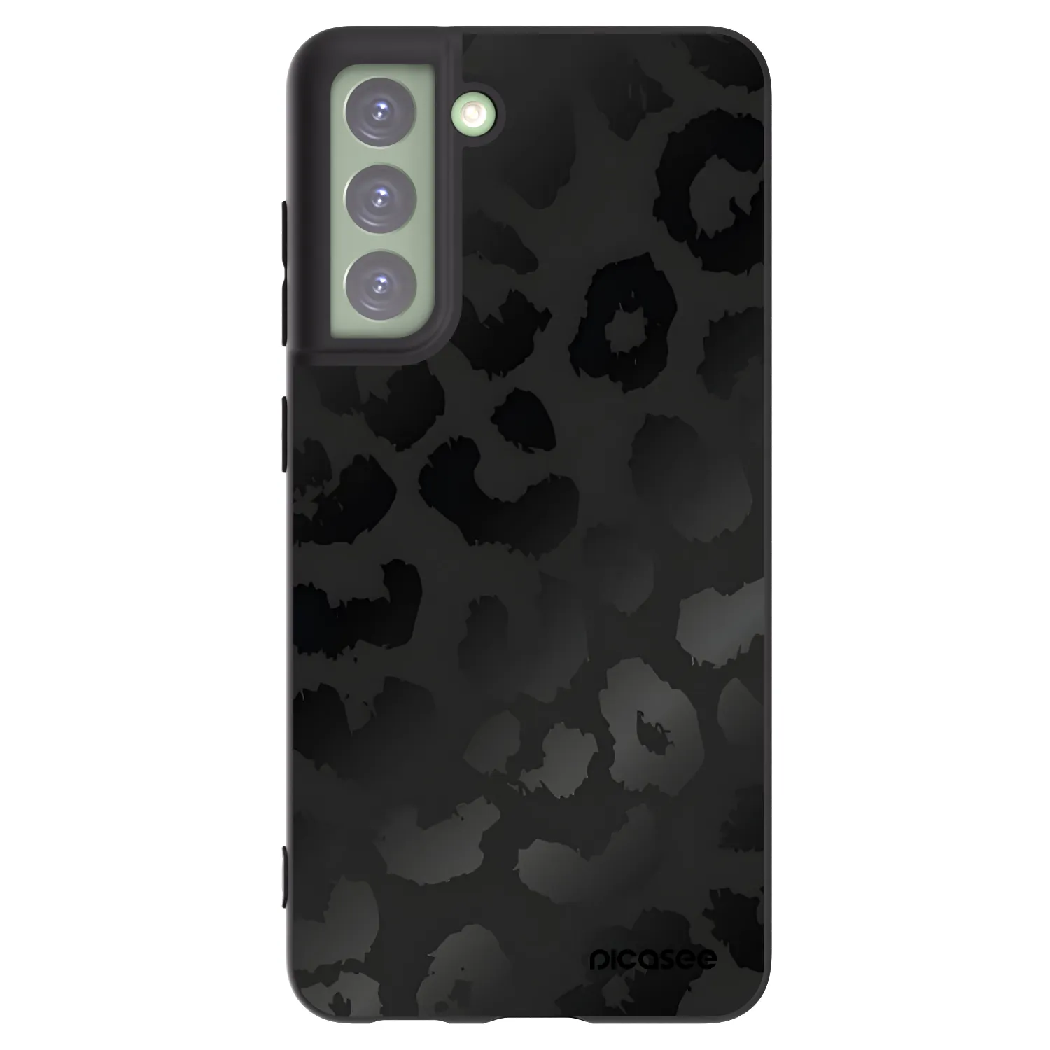 Picasee silikónový čierny obal pre Samsung Galaxy S21 FE 5G - Midnight Leopard
