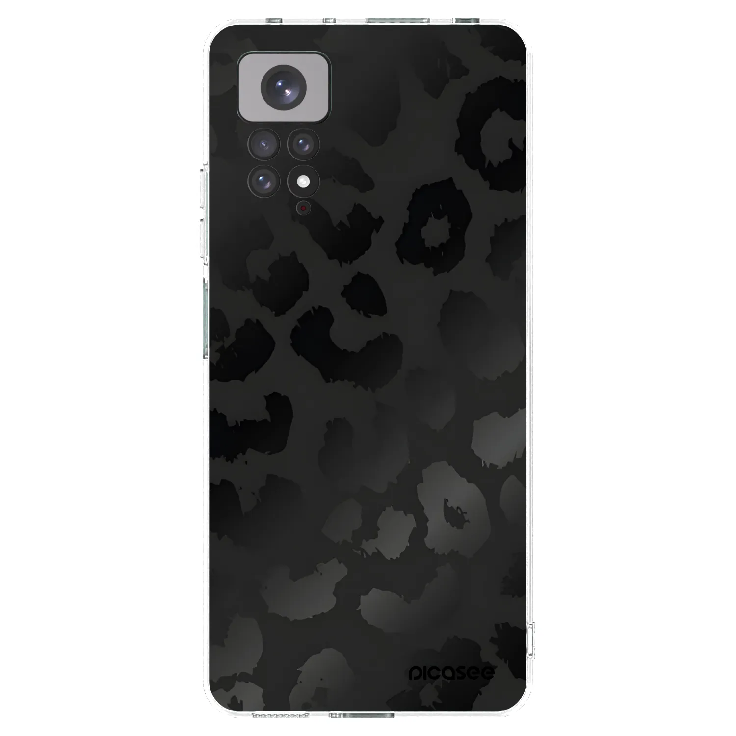 Picasee silikónový prehľadný obal pre Xiaomi Redmi Note 11 - Midnight Leopard