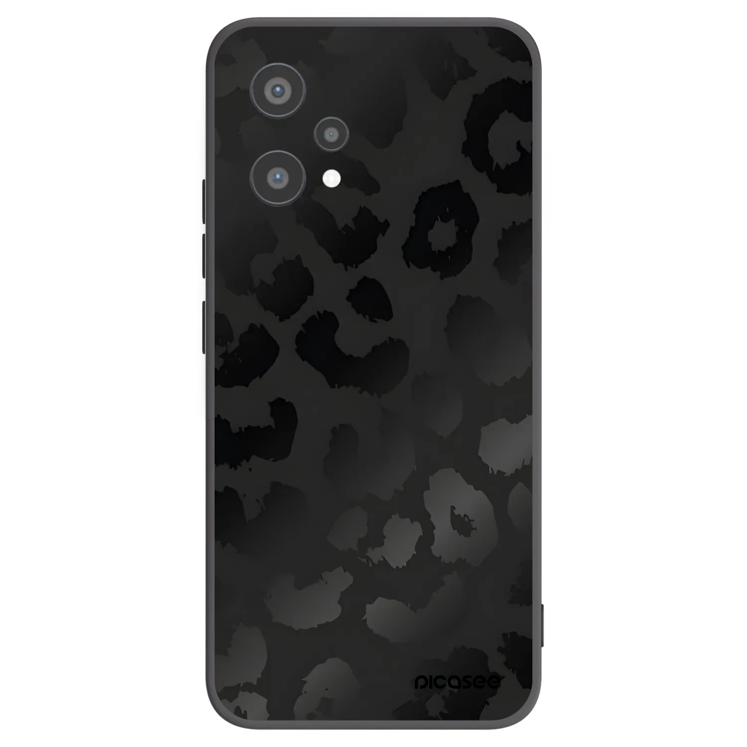 Picasee silikónový čierny obal pre Realme 9 Pro 5G - Midnight Leopard