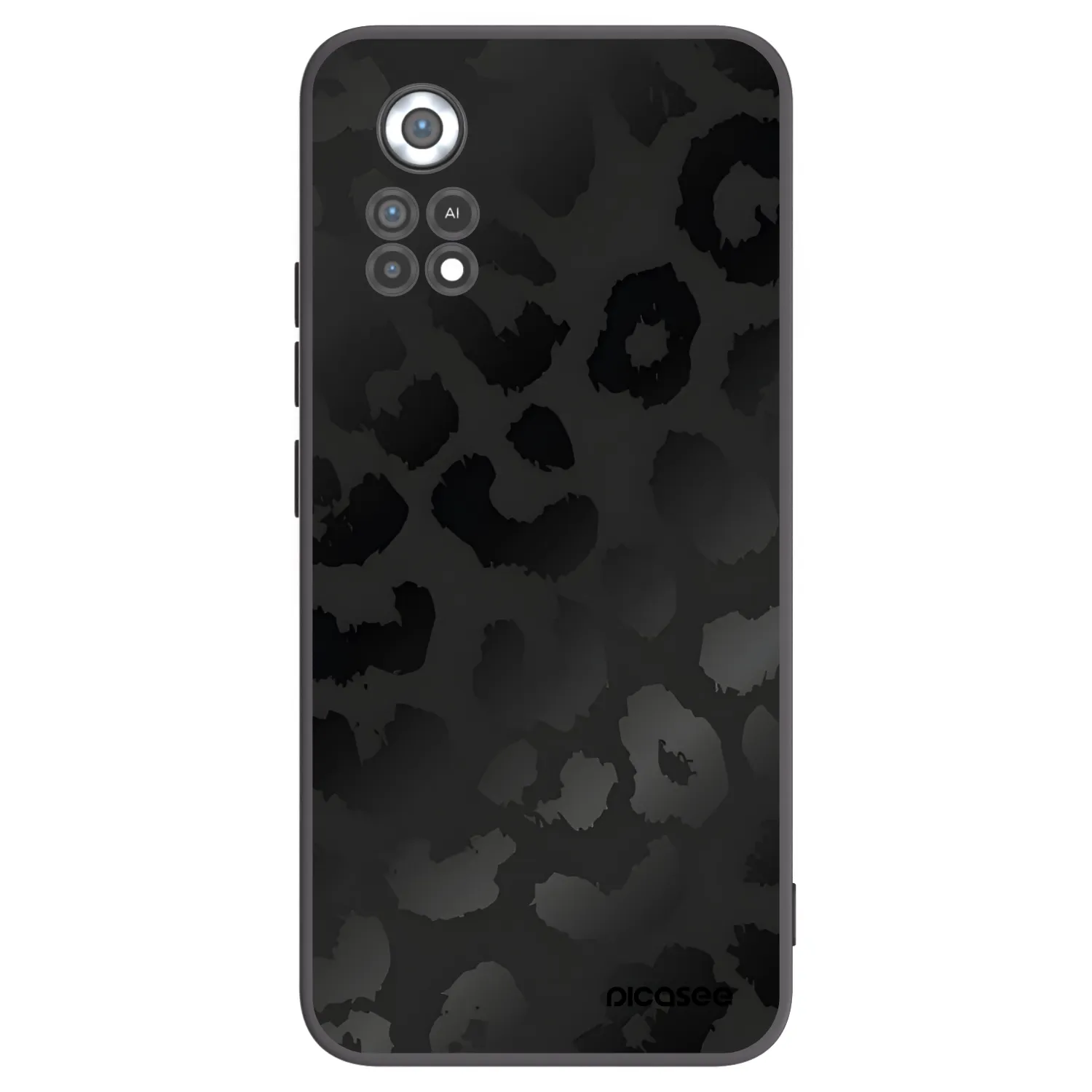 Picasee silikónový čierny obal pre Xiaomi Poco X4 Pro 5G - Midnight Leopard