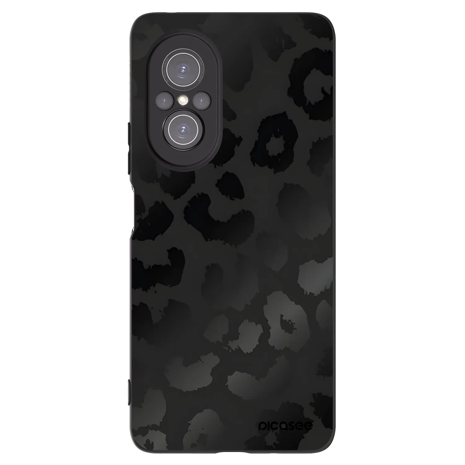 Picasee silikónový čierny obal pre Huawei Nova 9 SE - Midnight Leopard