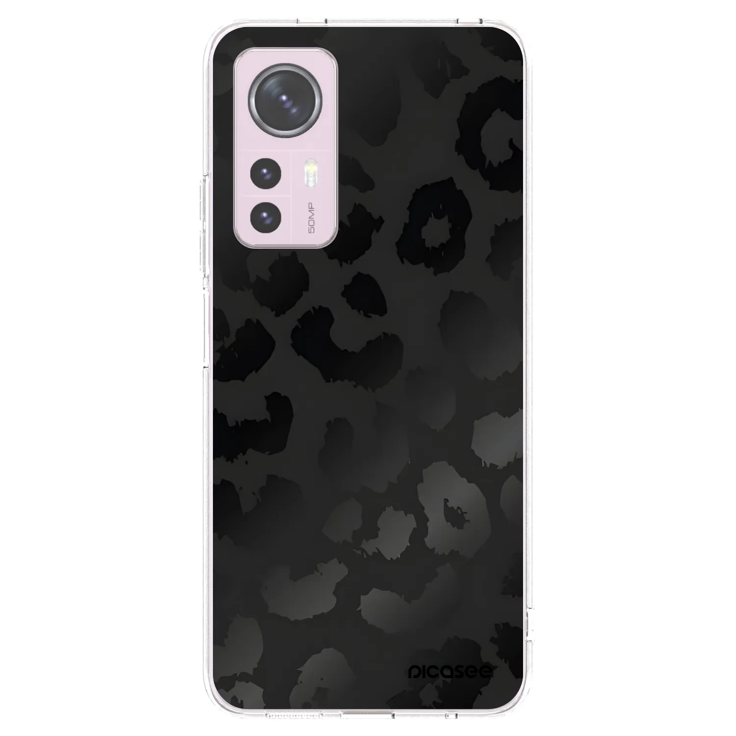 Picasee silikónový prehľadný obal pre Xiaomi 12 - Midnight Leopard