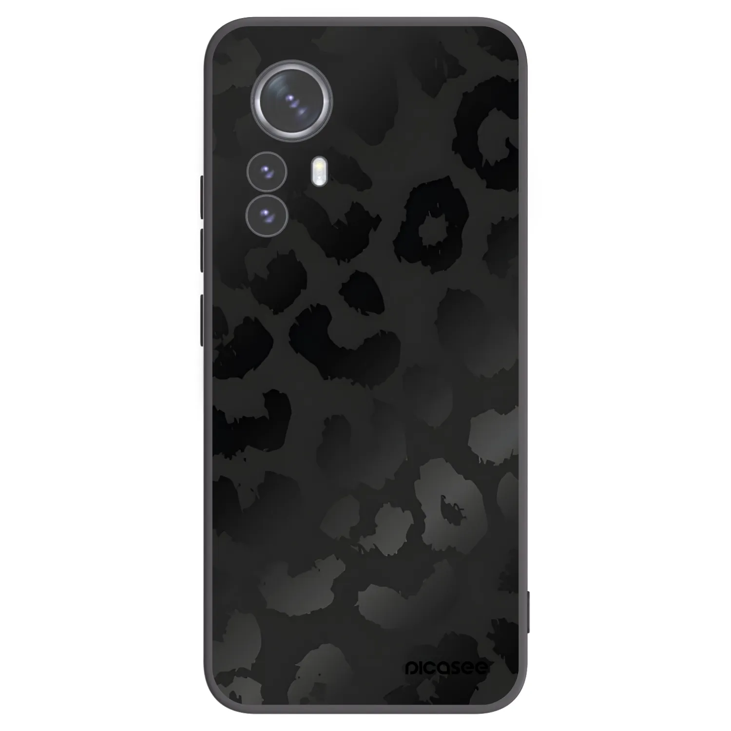 Picasee silikónový čierny obal pre Xiaomi 12 Pro - Midnight Leopard