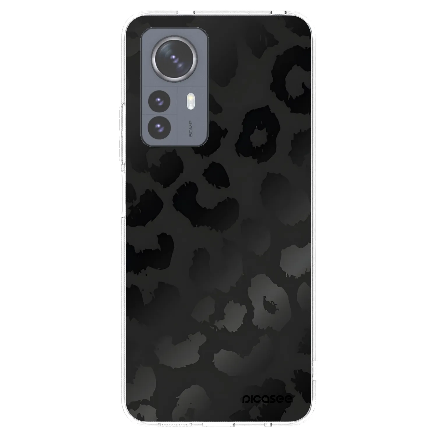 Picasee silikónový prehľadný obal pre Xiaomi 12 Pro - Midnight Leopard