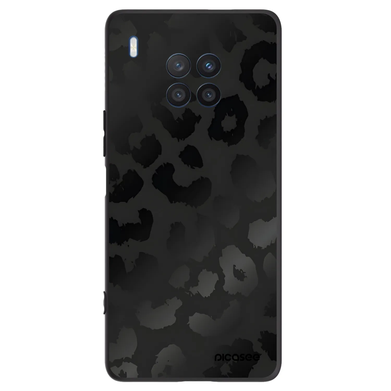 Picasee silikónový čierny obal pre Honor 50 Lite - Midnight Leopard