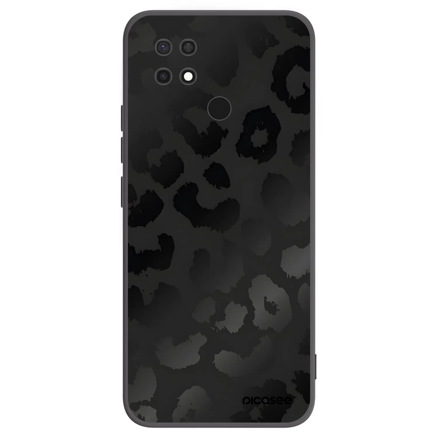 Picasee silikónový čierny obal pre Xiaomi Redmi 10C - Midnight Leopard
