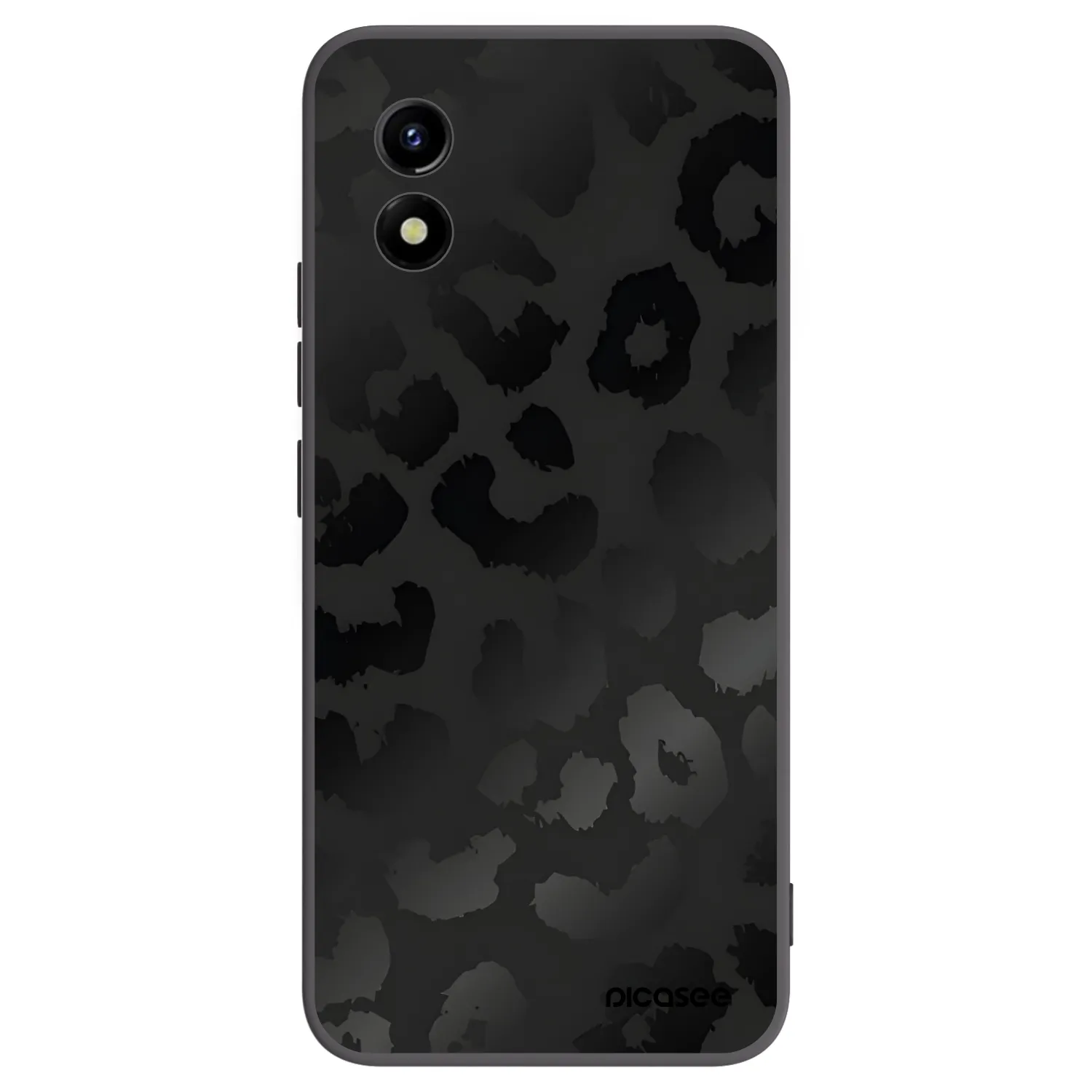 Picasee silikónový čierny obal pre Vivo Y01 - Midnight Leopard