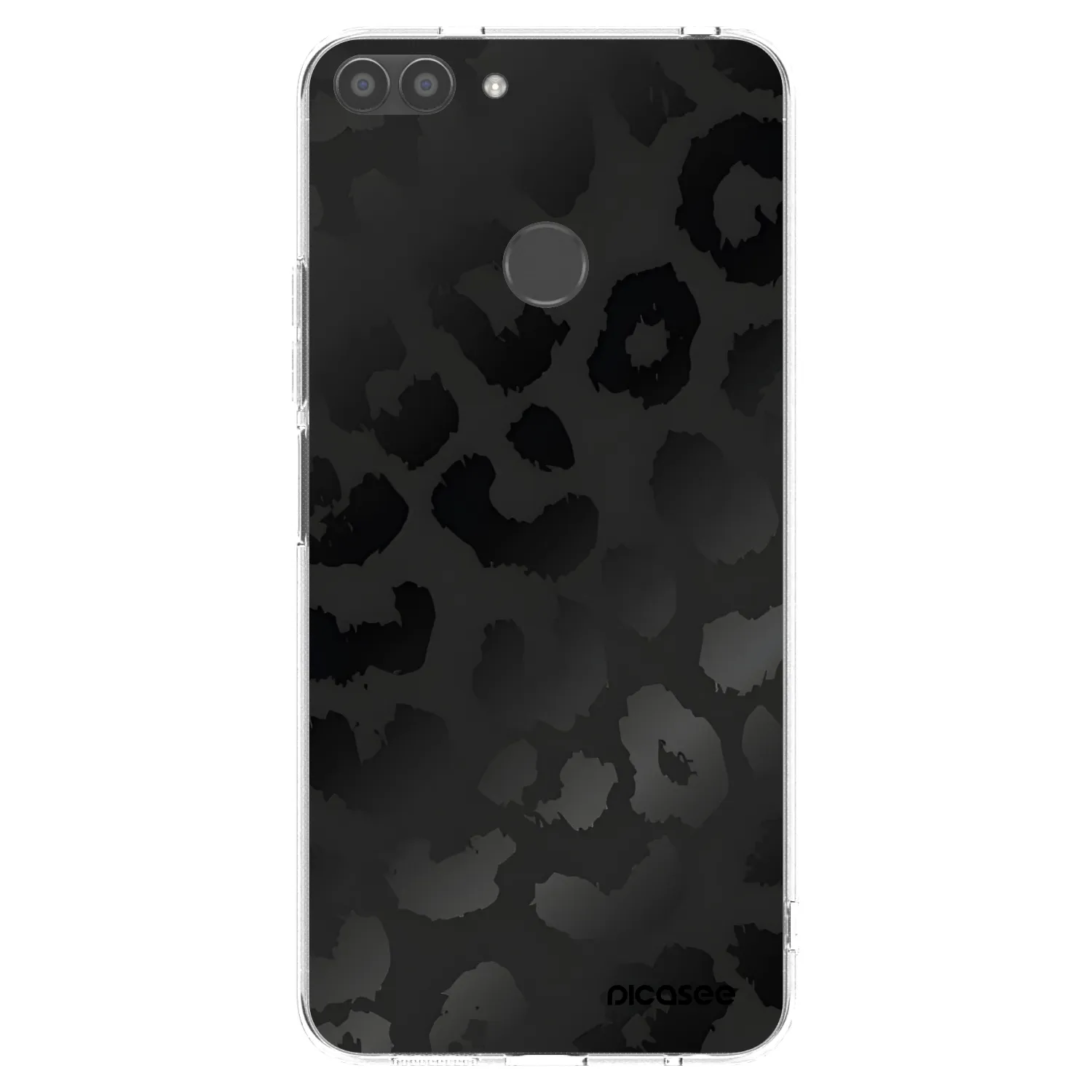 Picasee silikónový prehľadný obal pre Huawei P Smart - Midnight Leopard