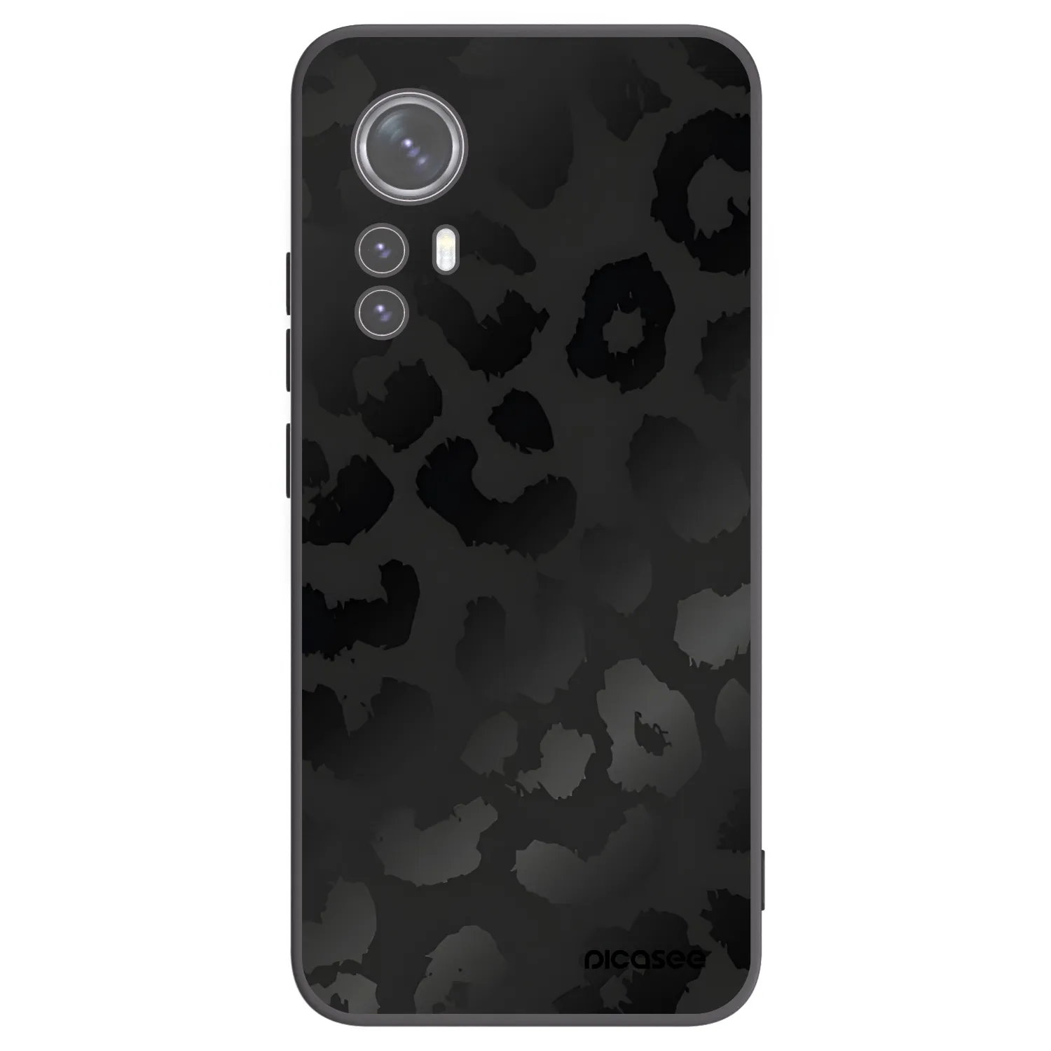 Picasee silikónový čierny obal pre Xiaomi 12X - Midnight Leopard