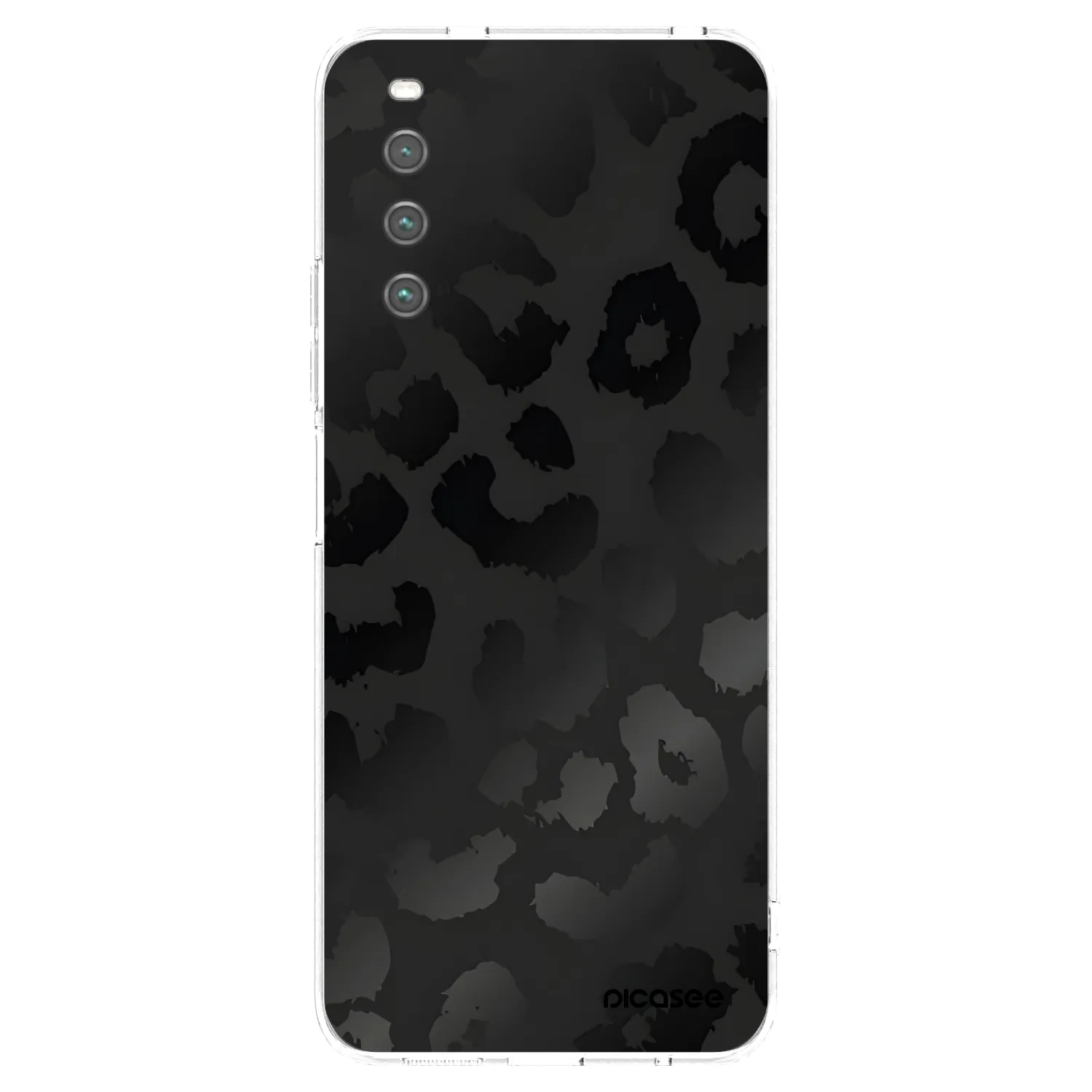 Picasee silikónový prehľadný obal pre Sony Xperia 10 IV 5G - Midnight Leopard