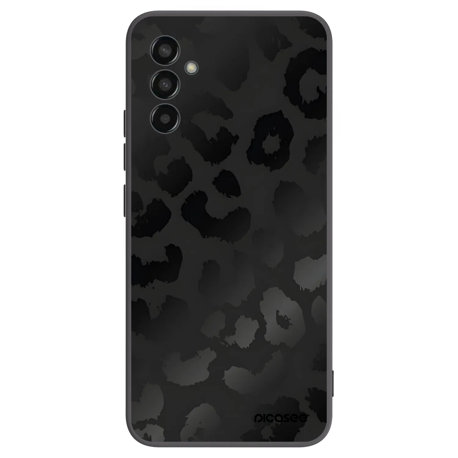 Picasee silikónový čierny obal pre Samsung Galaxy M13 M135F - Midnight Leopard
