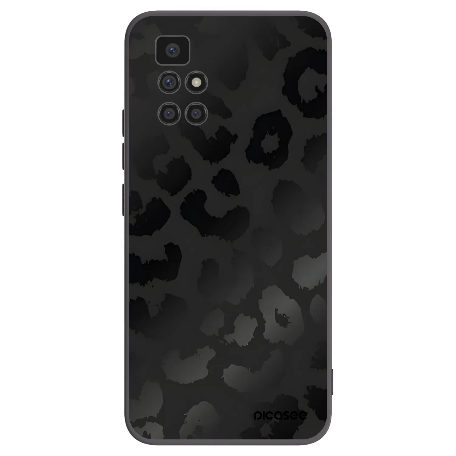 Picasee silikónový čierny obal pre Xiaomi Redmi 10 (2022) - Midnight Leopard