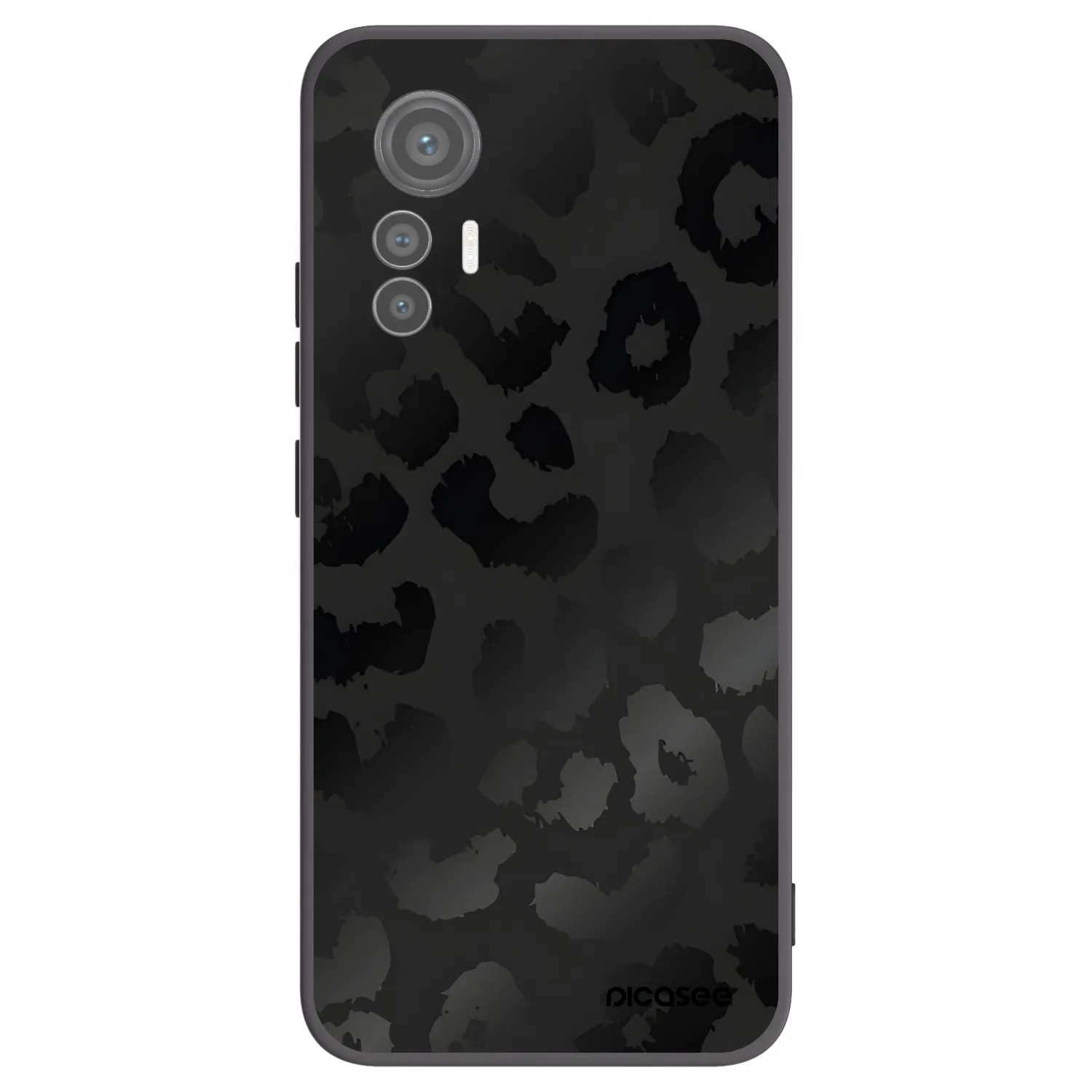 Picasee silikónový čierny obal pre Xiaomi 12 Lite - Midnight Leopard