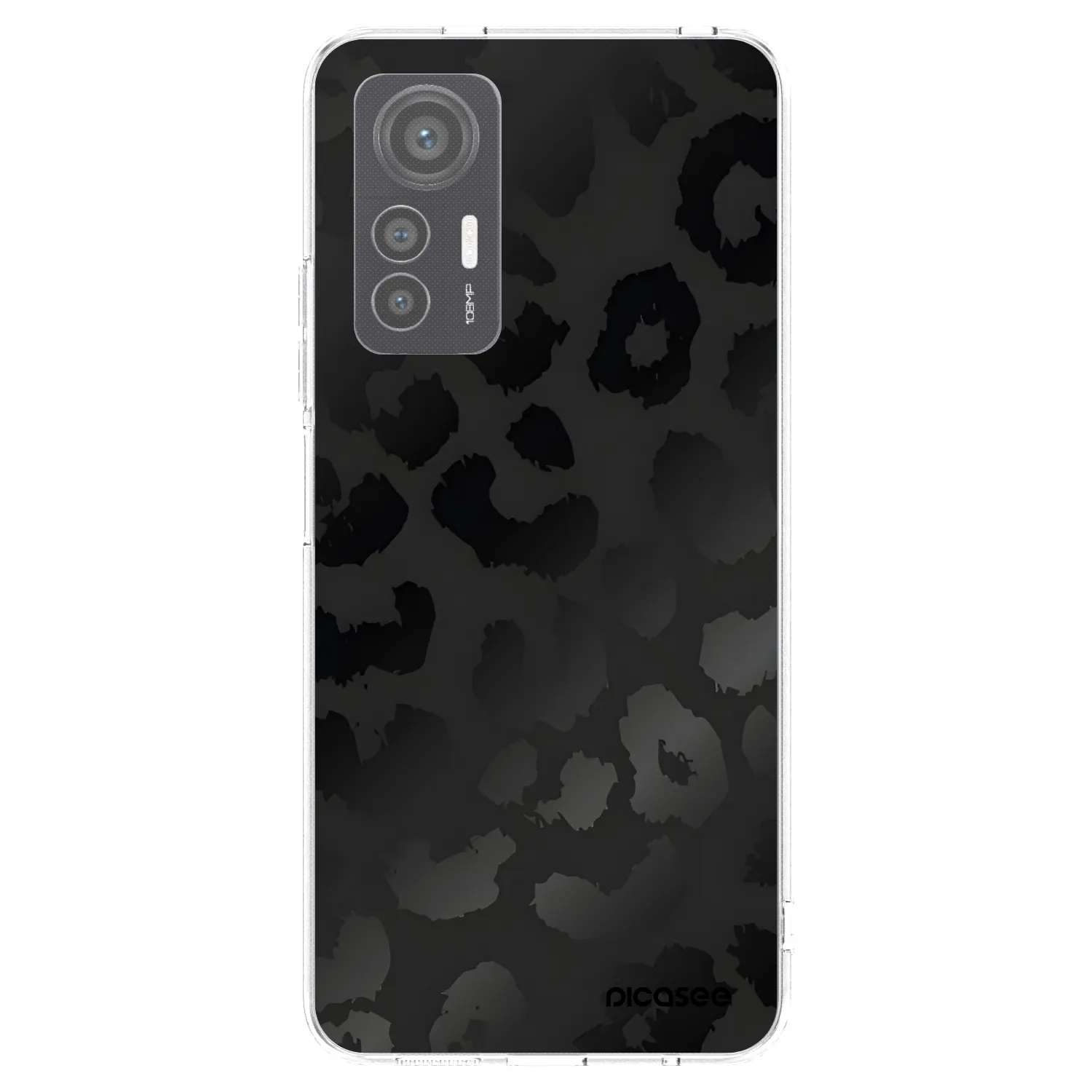 Picasee silikónový prehľadný obal pre Xiaomi 12 Lite - Midnight Leopard