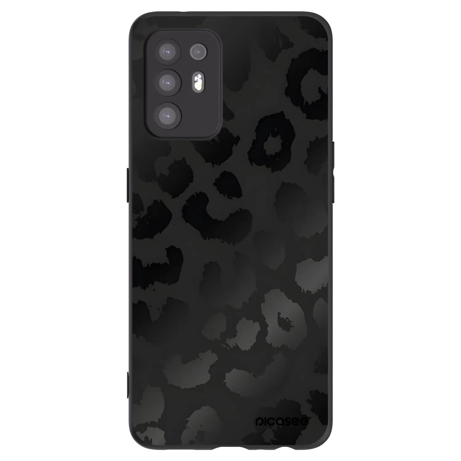 Picasee silikónový čierny obal pre OPPO A94 5G - Midnight Leopard