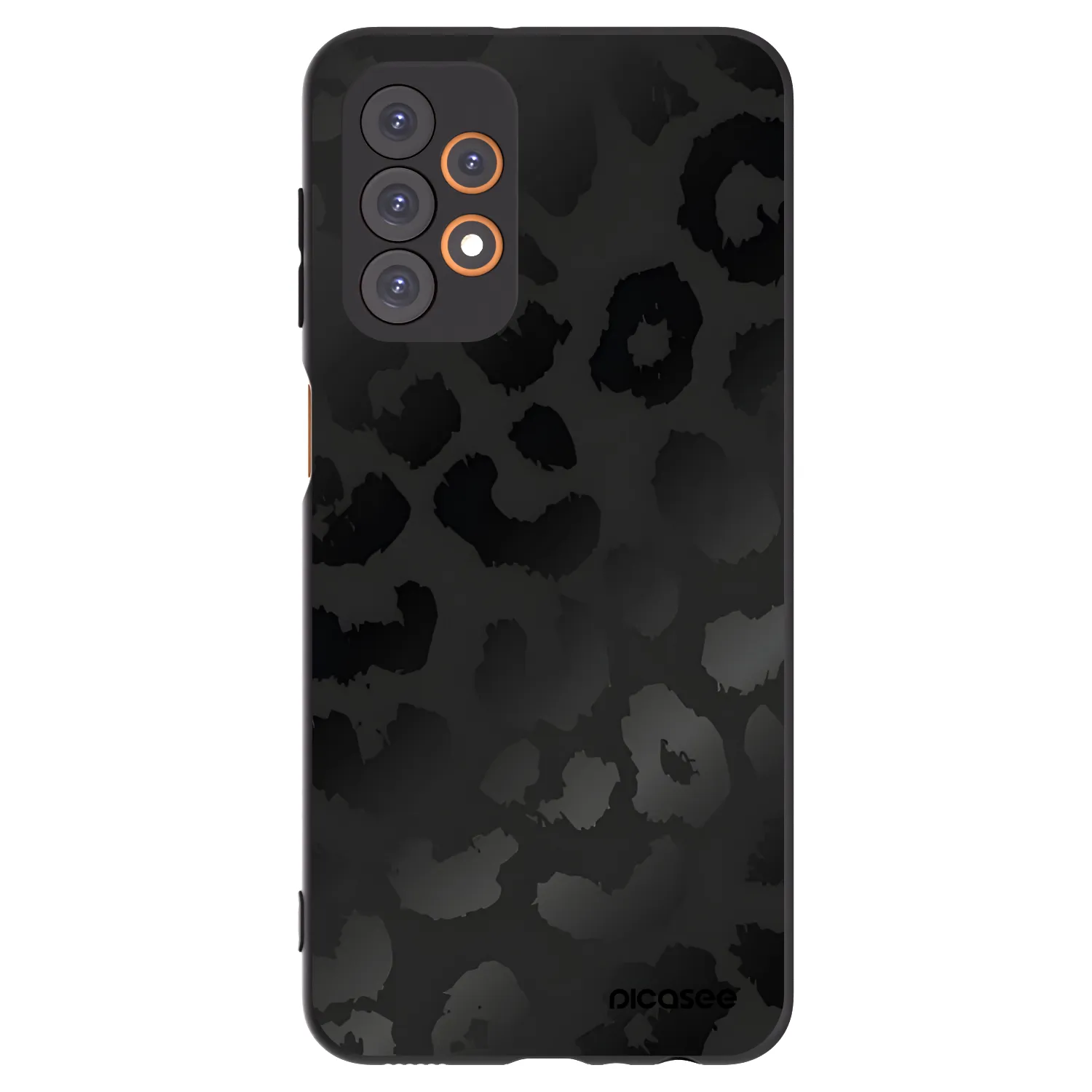 Picasee silikónový čierny obal pre Samsung Galaxy A23 A235F 4G - Midnight Leopard