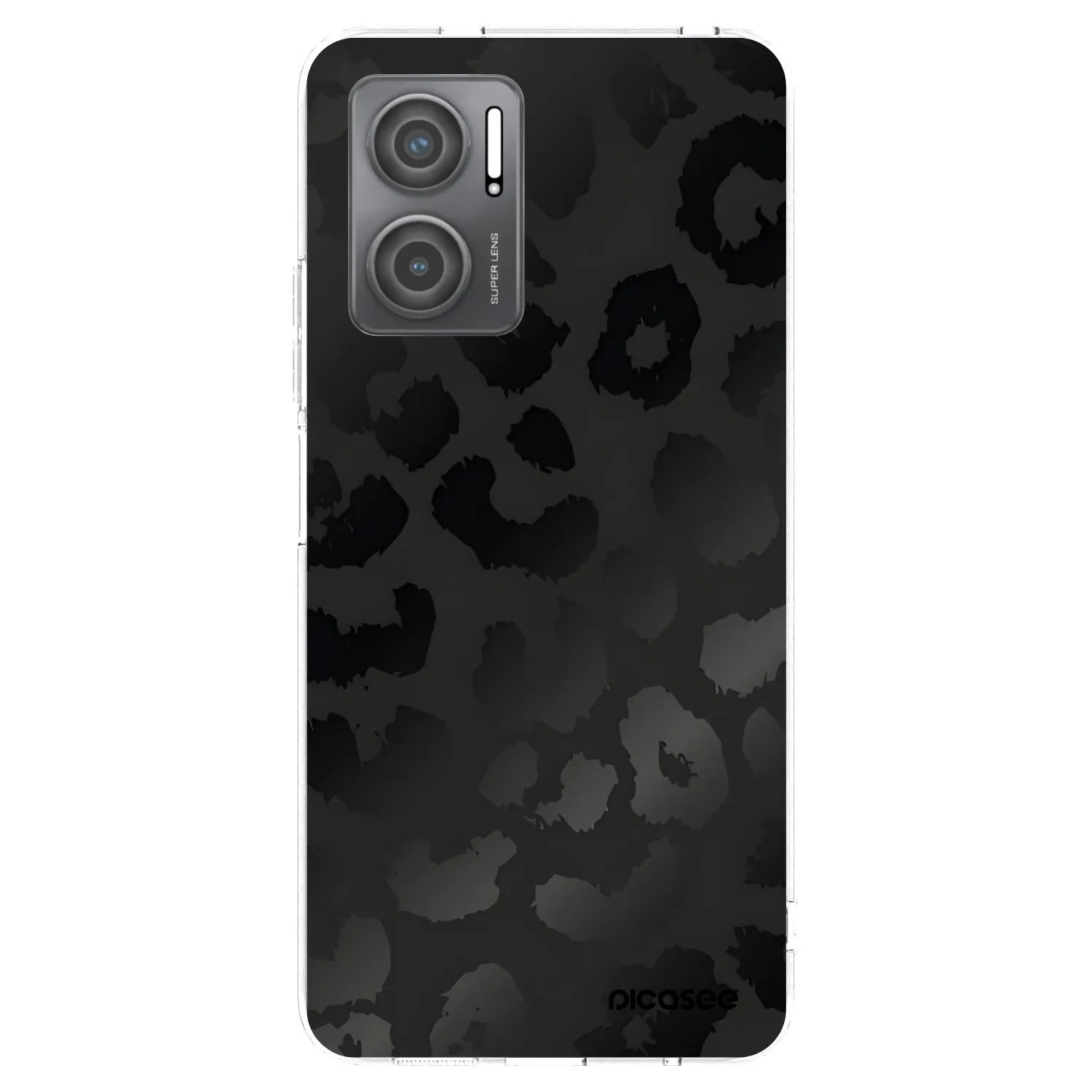 Picasee silikónový prehľadný obal pre Xiaomi Redmi 10 5G - Midnight Leopard