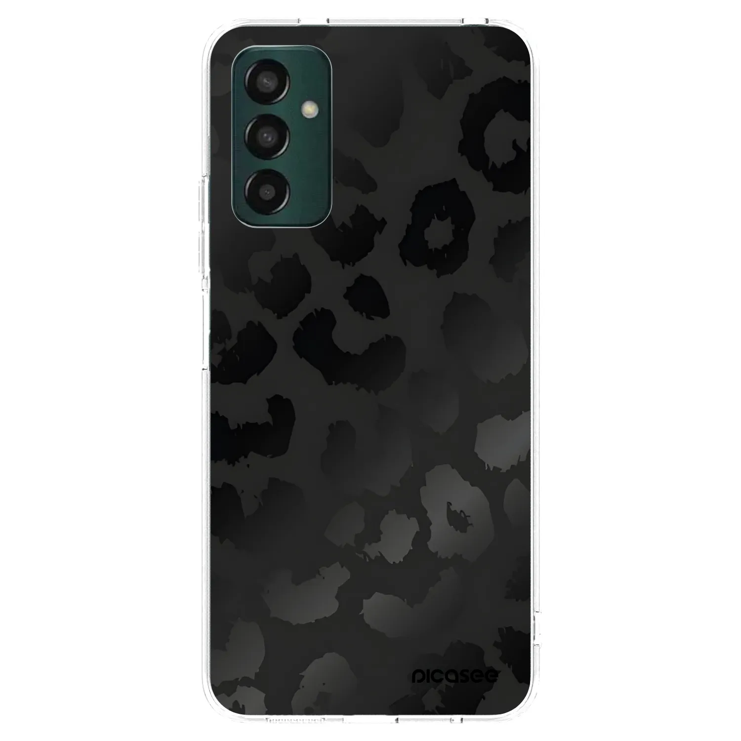 Picasee silikónový prehľadný obal pre Samsung Galaxy M23 5G - Midnight Leopard