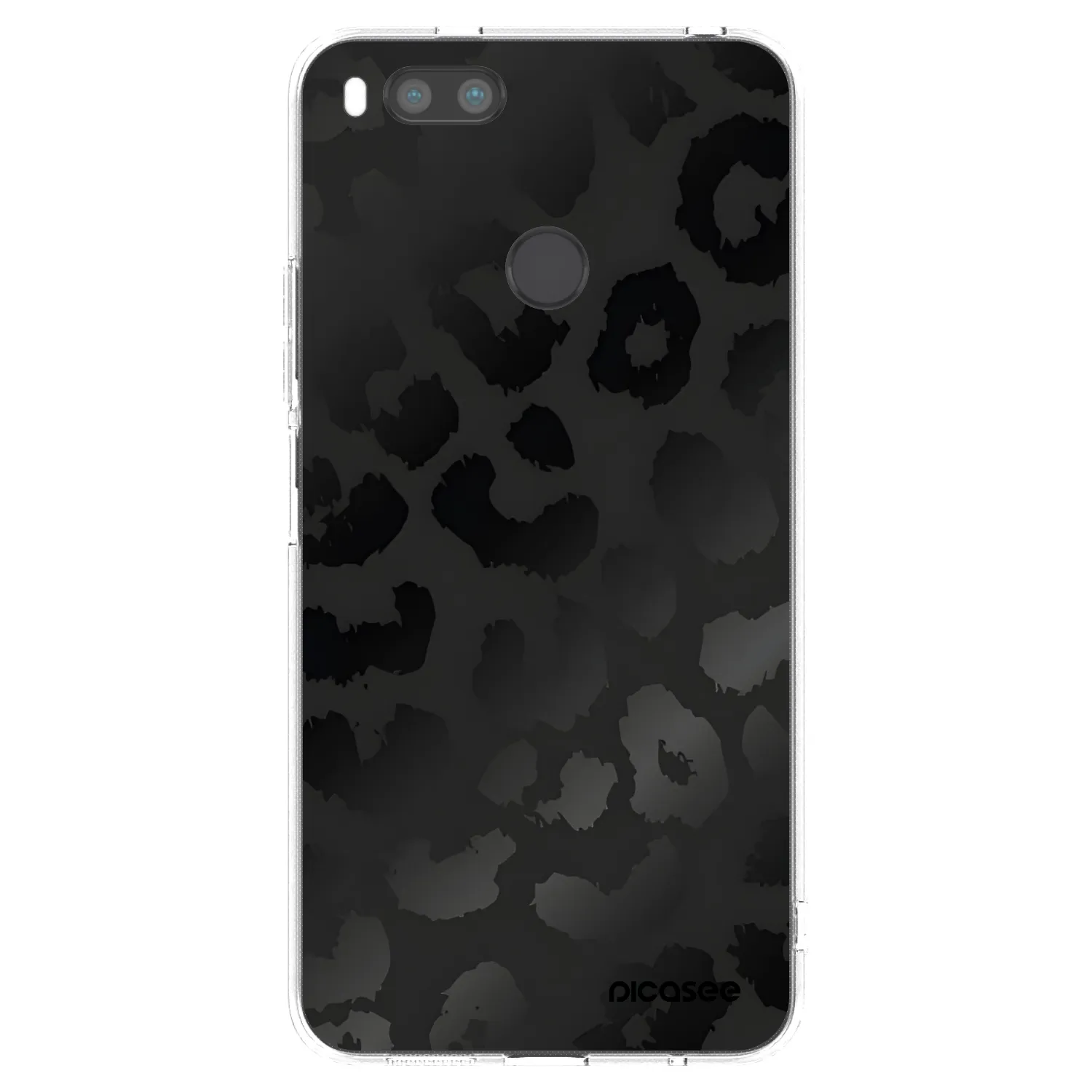 Picasee silikónový prehľadný obal pre Xiaomi Redmi A1 - Midnight Leopard