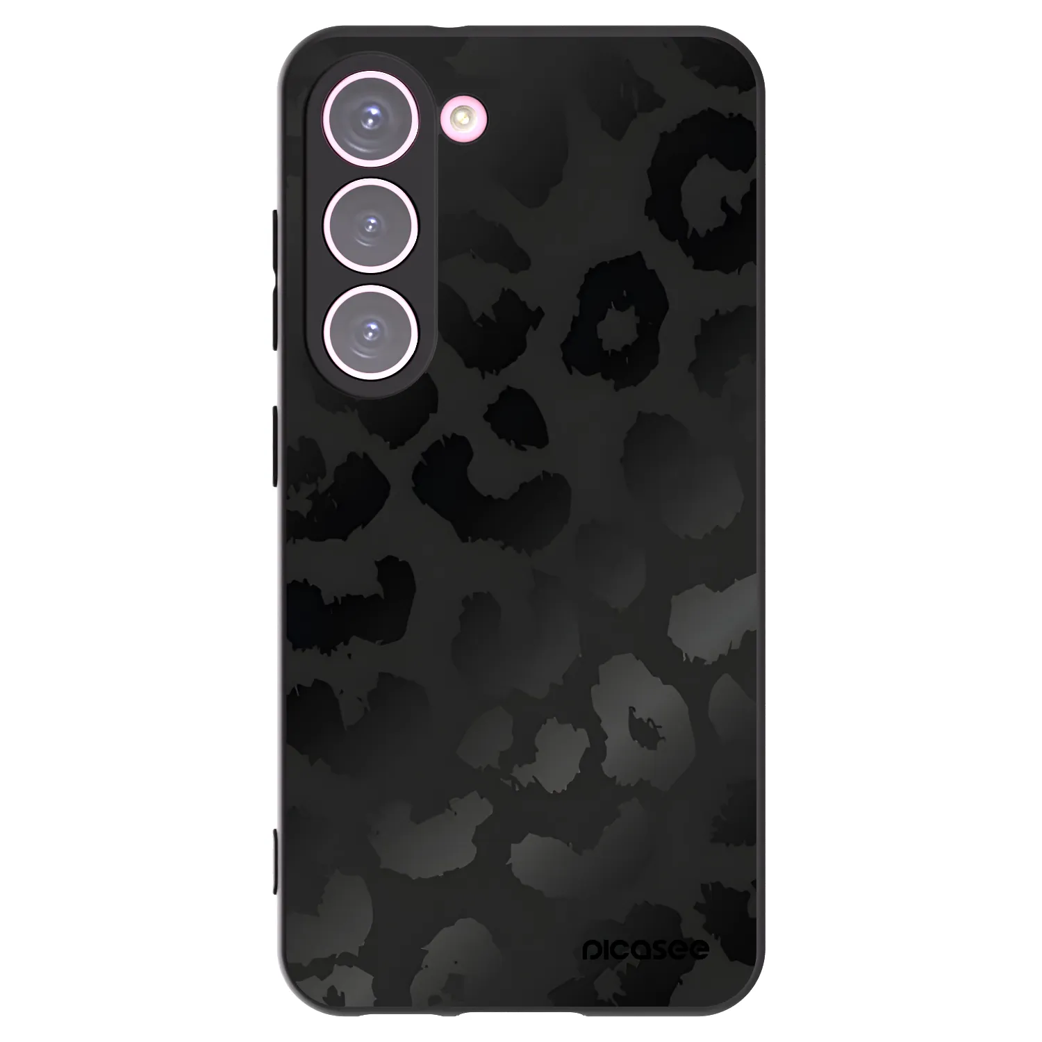 Picasee silikónový čierny obal pre Samsung Galaxy S23 5G - Midnight Leopard