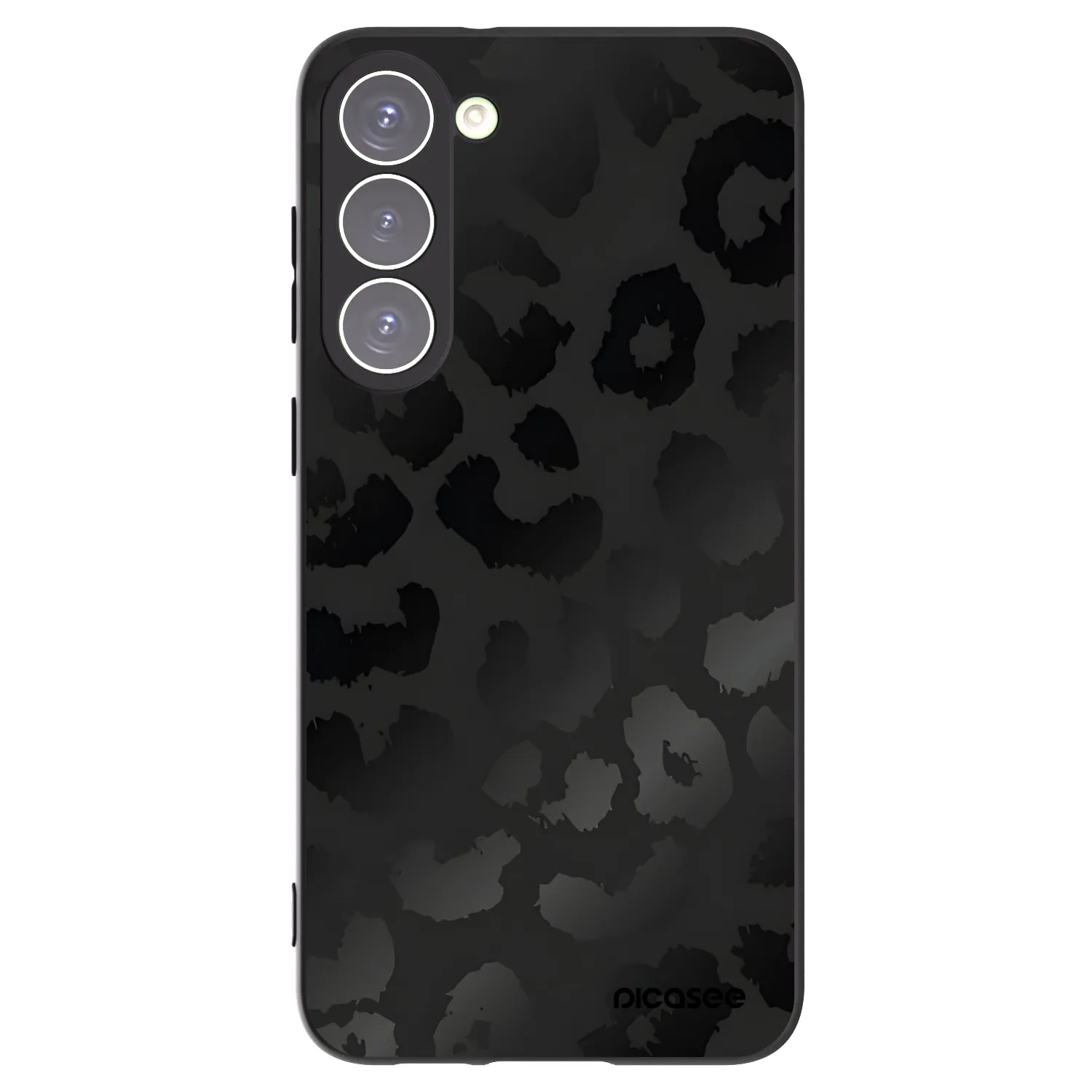 Picasee silikónový čierny obal pre Samsung Galaxy S23+ 5G - Midnight Leopard