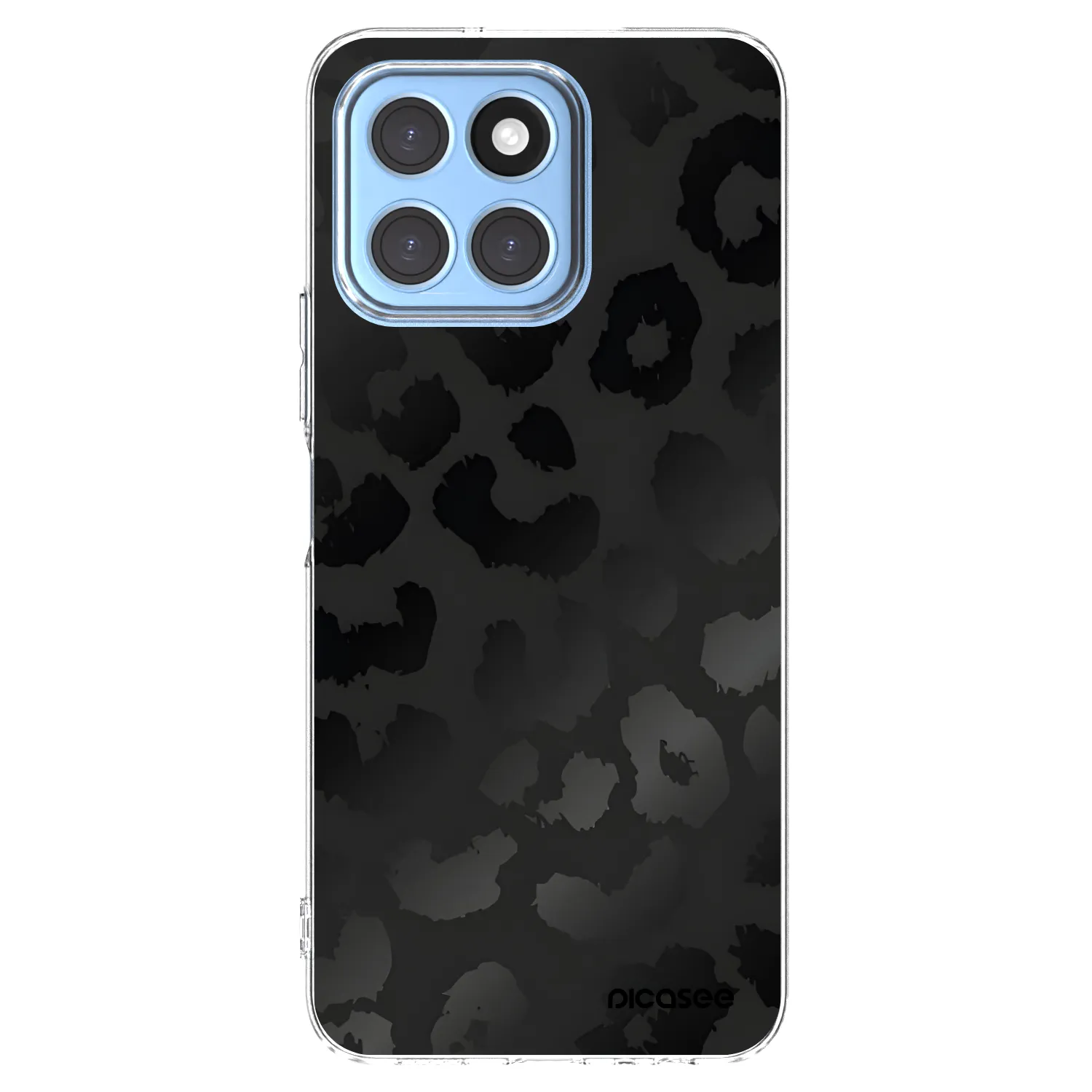 Picasee silikónový prehľadný obal pre Honor X6 - Midnight Leopard
