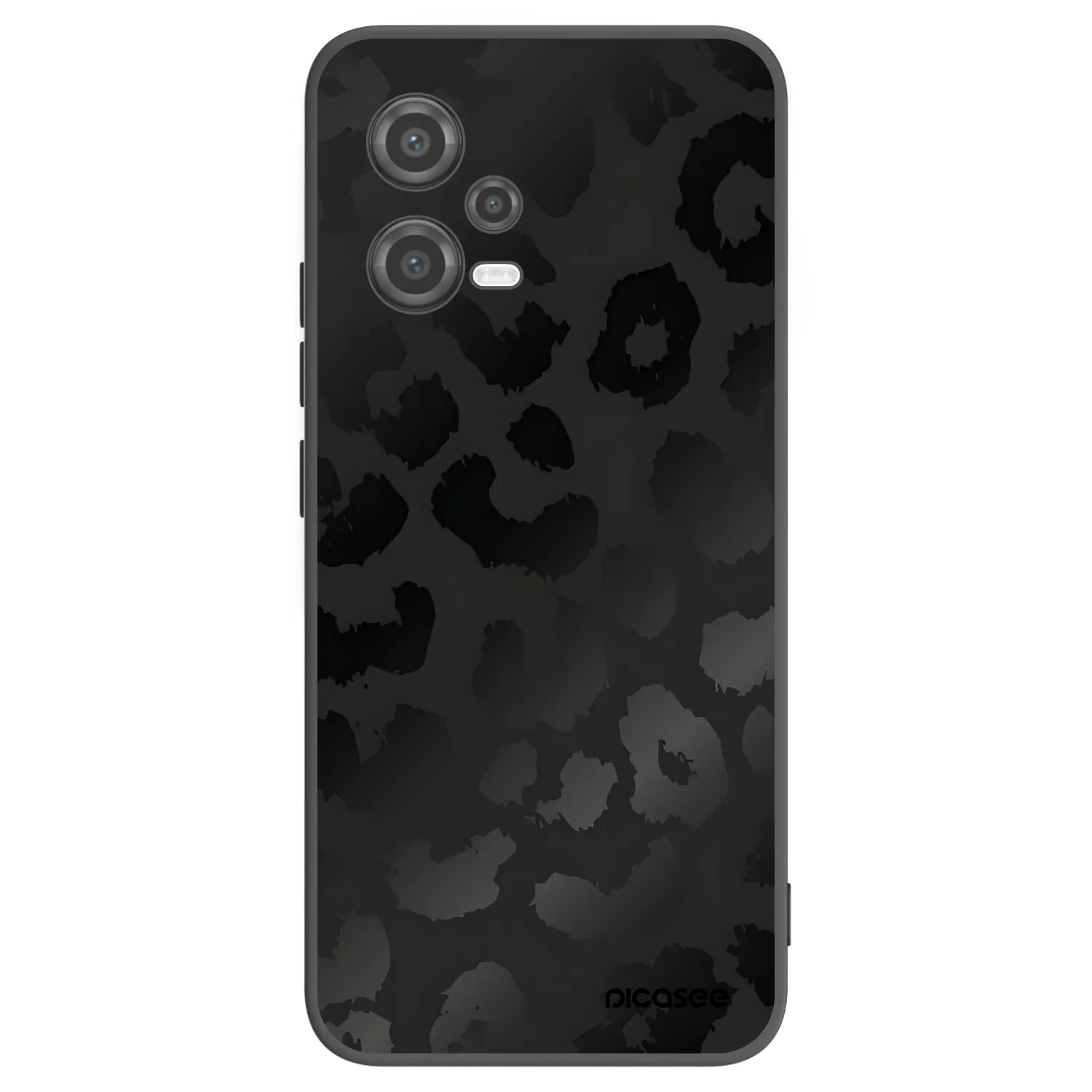 Picasee silikónový čierny obal pre Xiaomi Poco X5 - Midnight Leopard