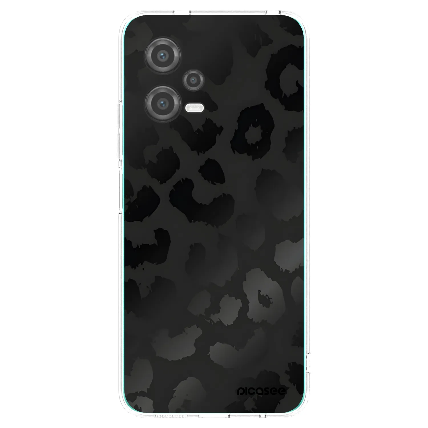 Picasee silikónový prehľadný obal pre Xiaomi Poco X5 - Midnight Leopard