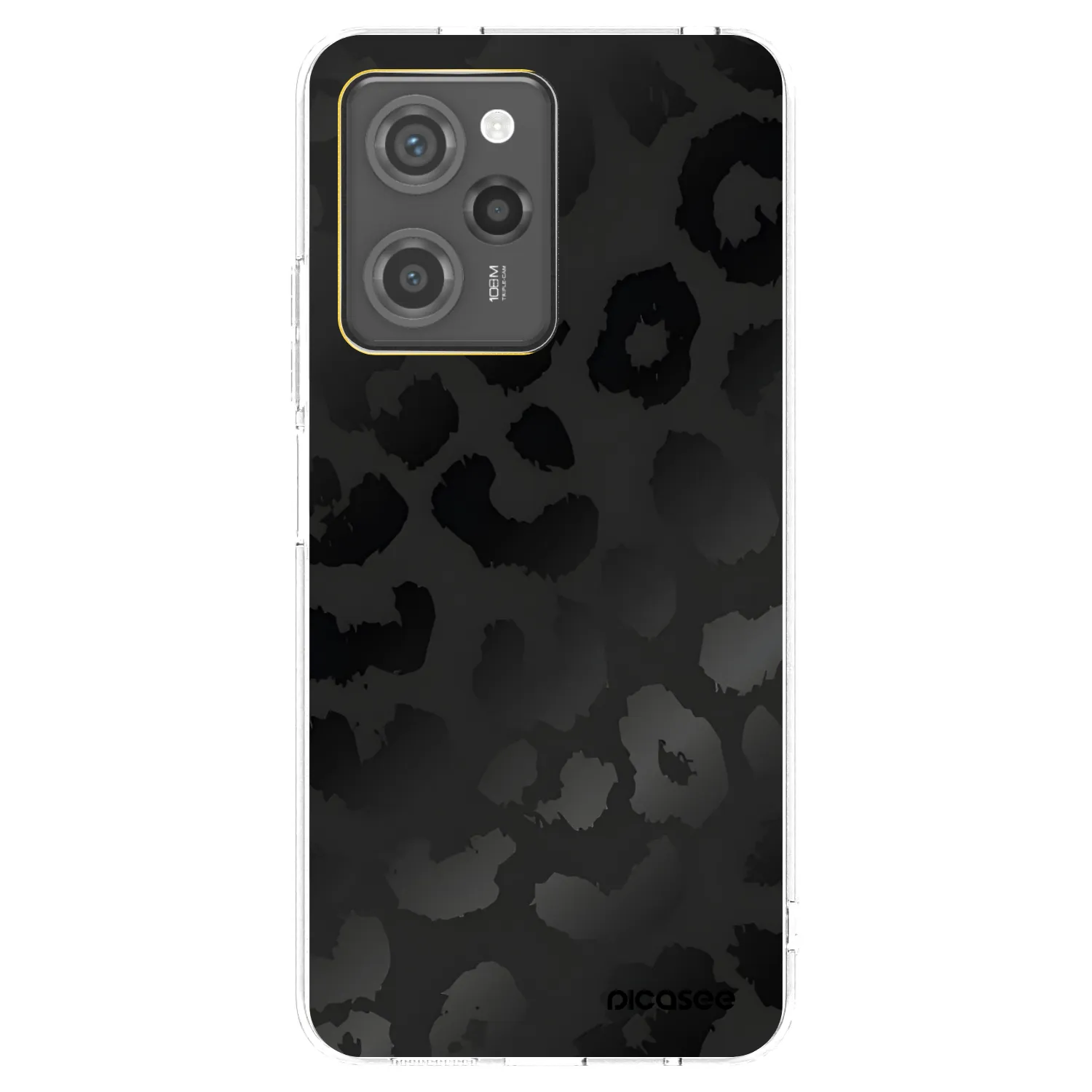 Picasee silikónový prehľadný obal pre Xiaomi Poco X5 Pro - Midnight Leopard