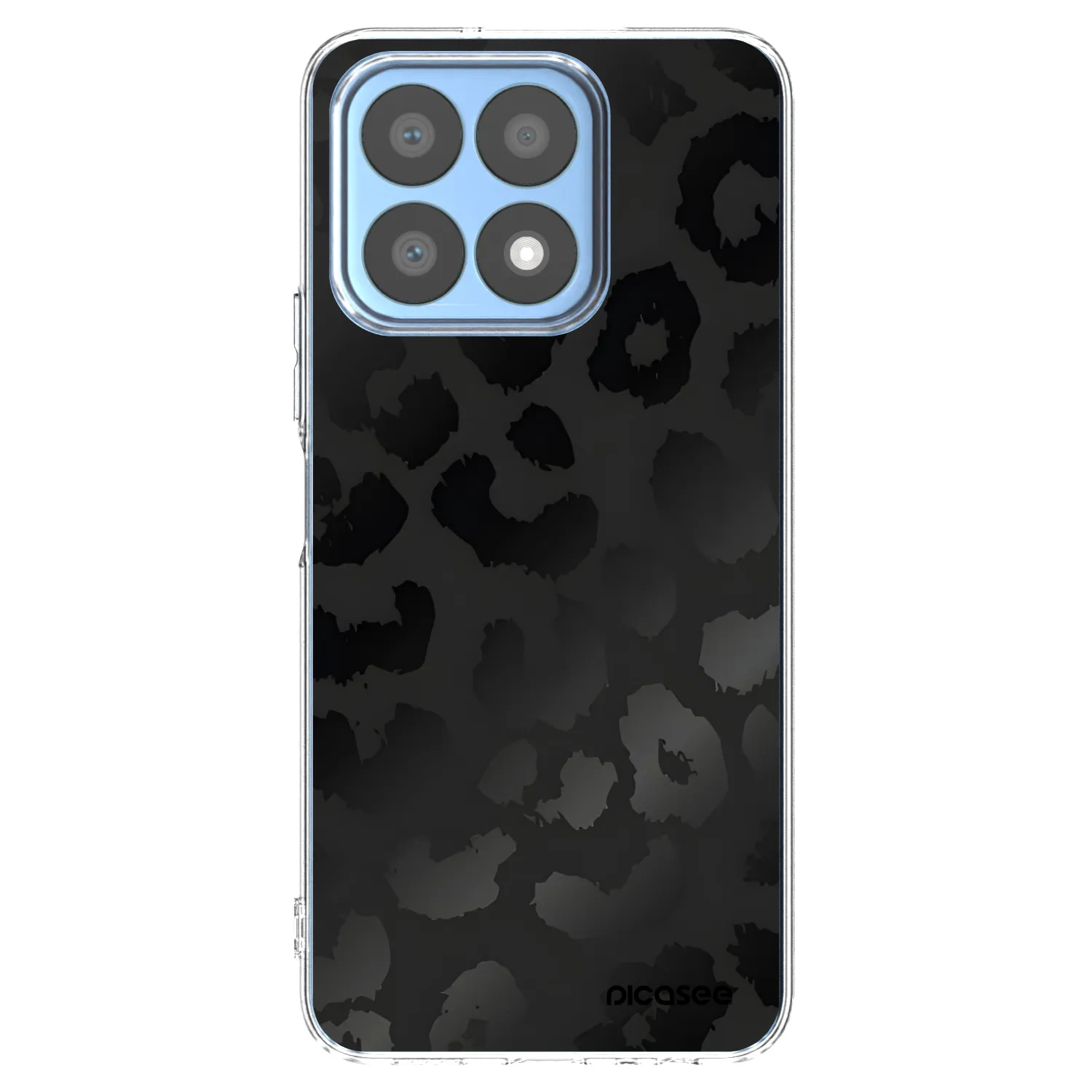 Picasee silikónový prehľadný obal pre Honor X8a - Midnight Leopard