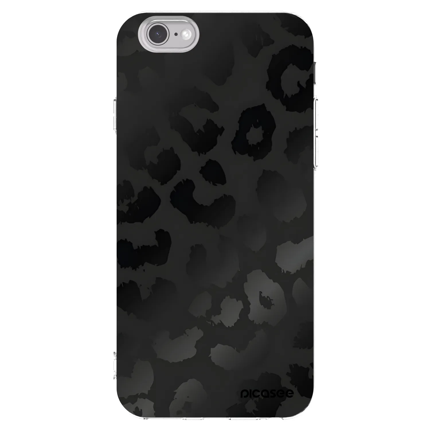 Picasee silikónový prehľadný obal pre Apple iPhone 6/6S - Midnight Leopard