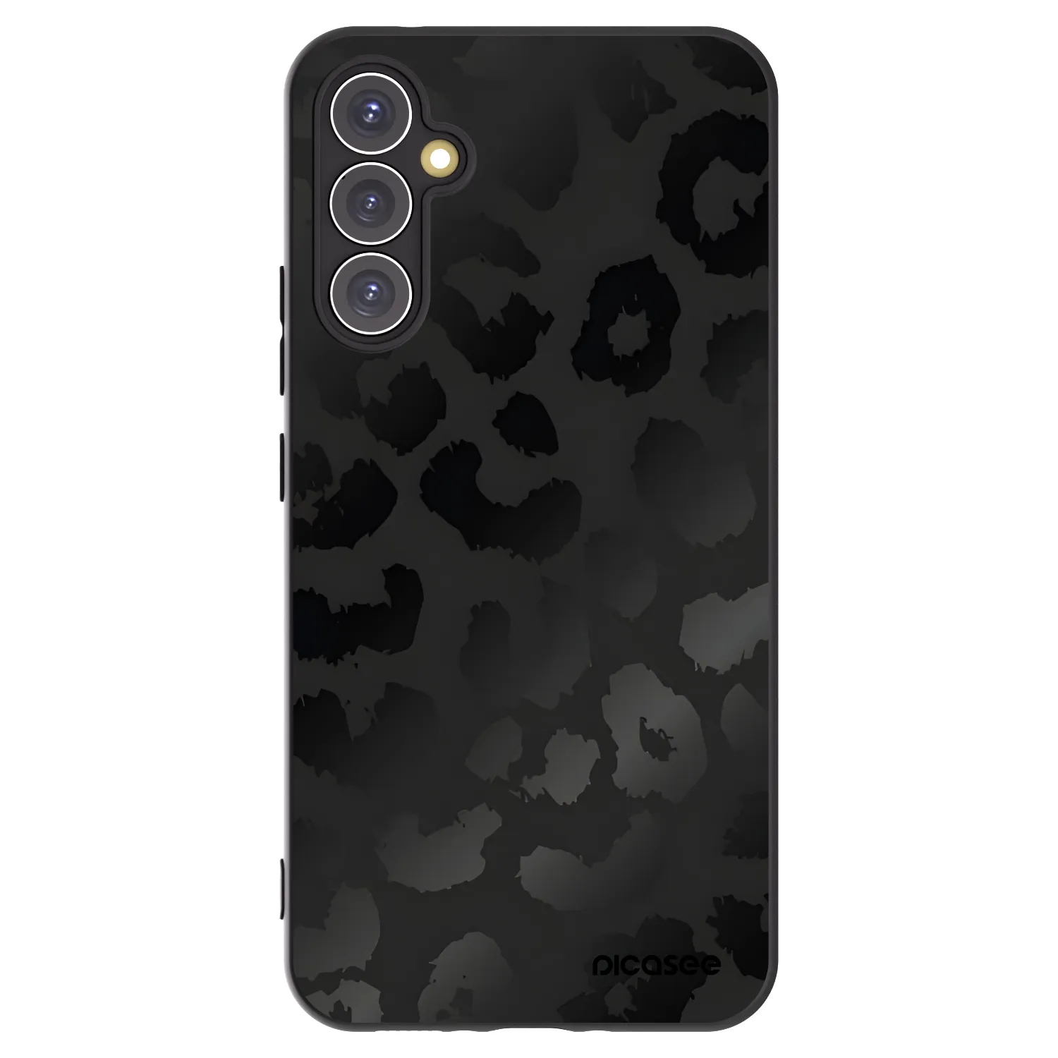 Picasee silikónový čierny obal pre Samsung Galaxy A34 5G A346B - Midnight Leopard