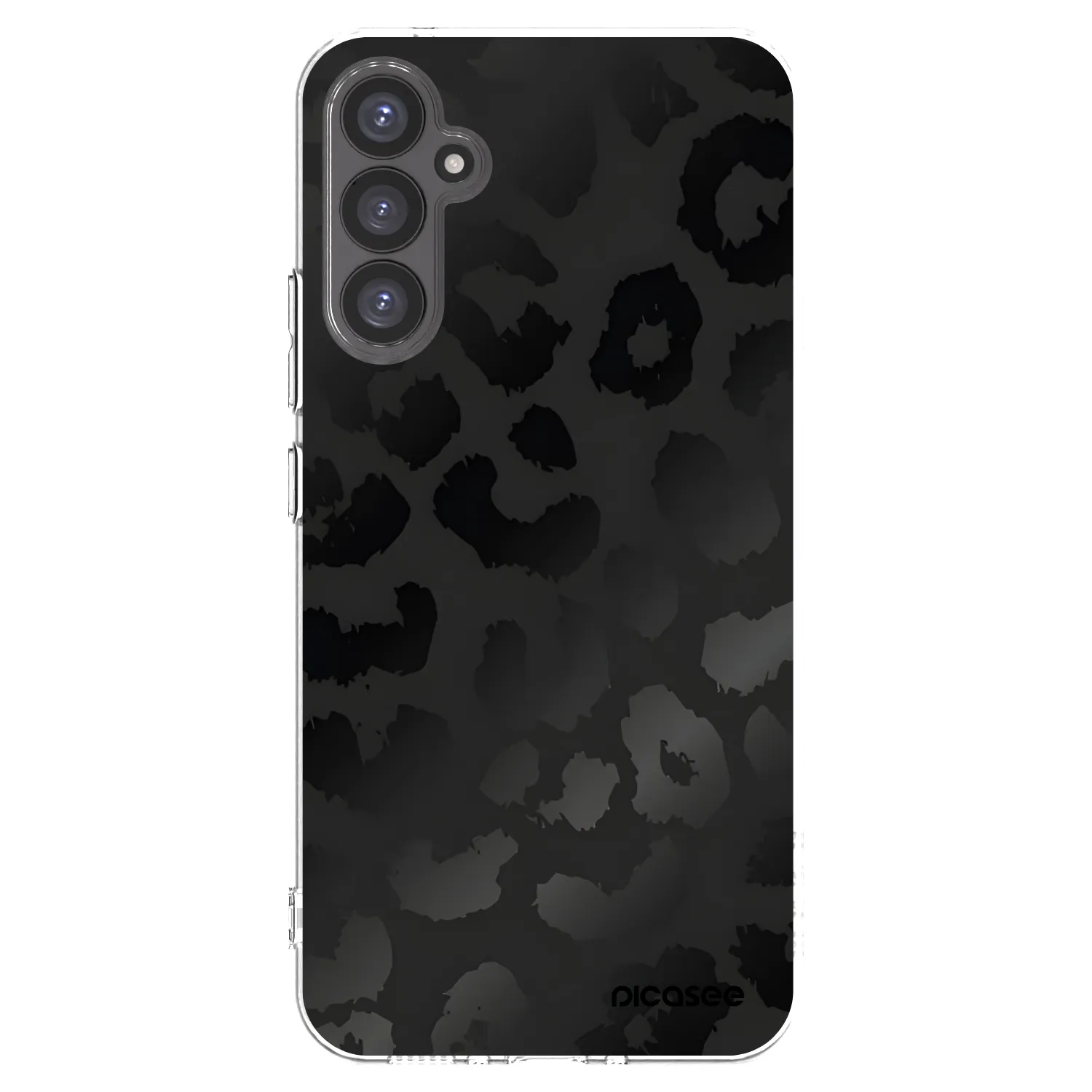 Picasee silikónový prehľadný obal pre Samsung Galaxy A34 5G A346B - Midnight Leopard
