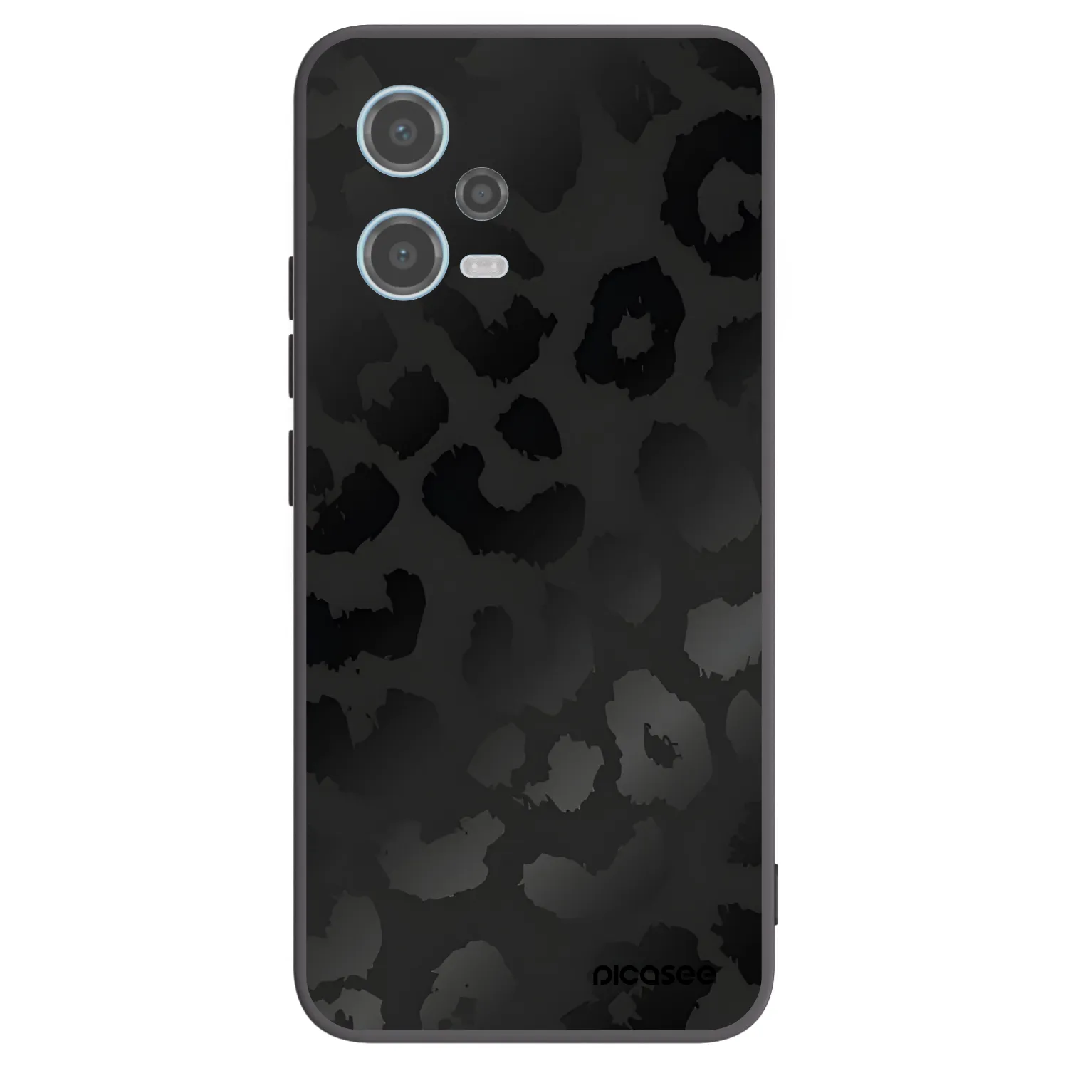 Picasee silikónový čierny obal pre Xiaomi Redmi Note 12 5G - Midnight Leopard