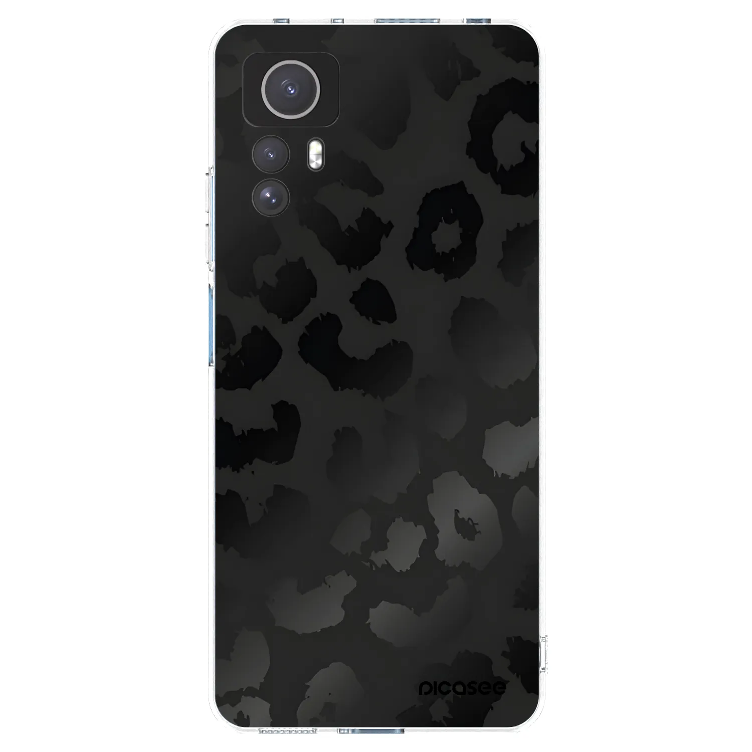 Picasee silikónový prehľadný obal pre Xiaomi Redmi Note 12S - Midnight Leopard