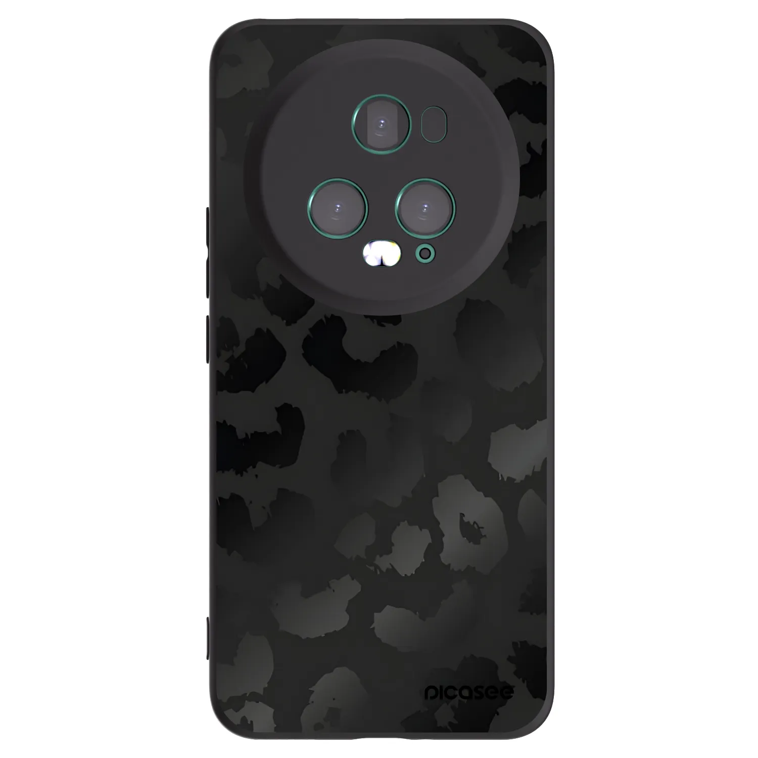 Picasee silikónový čierny obal pre Honor Magic5 Pro - Midnight Leopard