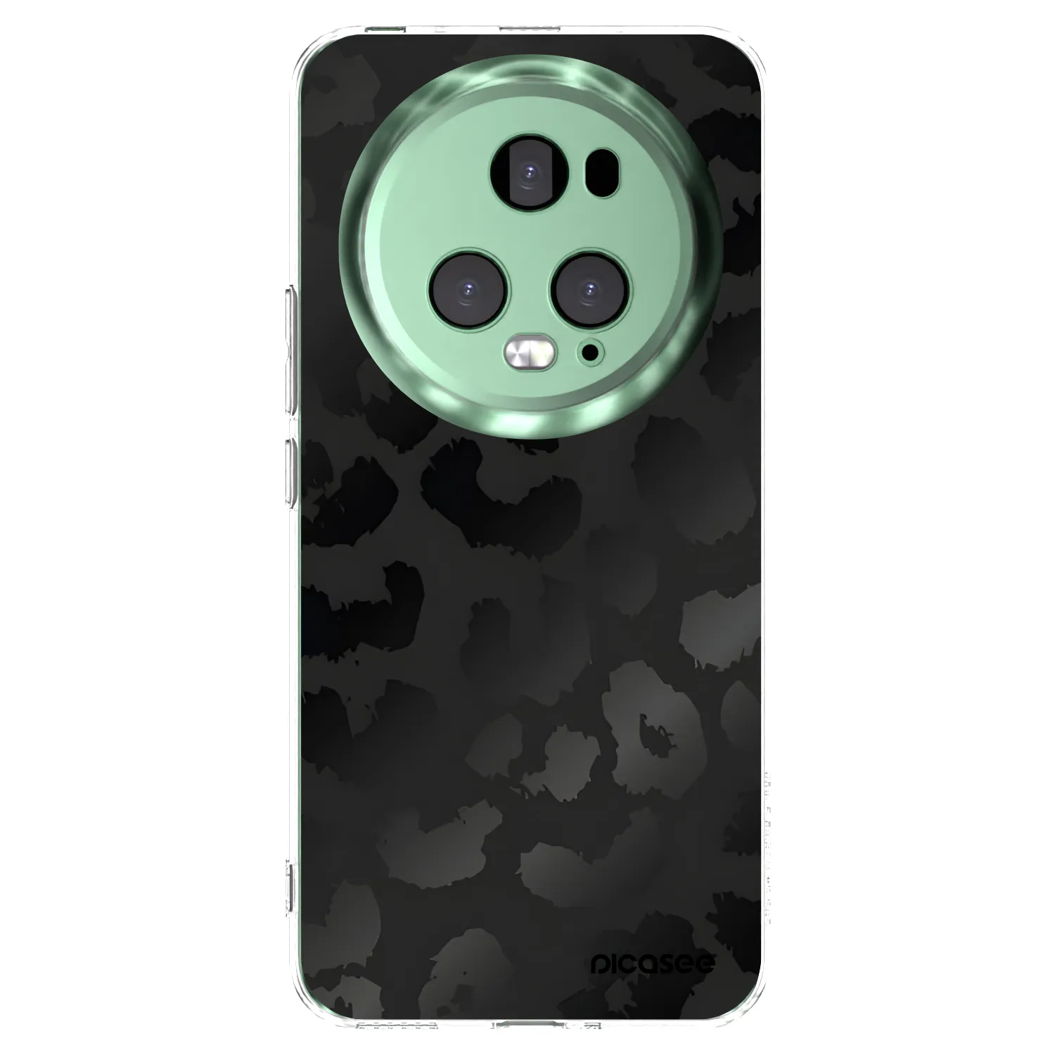 Picasee silikónový prehľadný obal pre Honor Magic5 Pro - Midnight Leopard