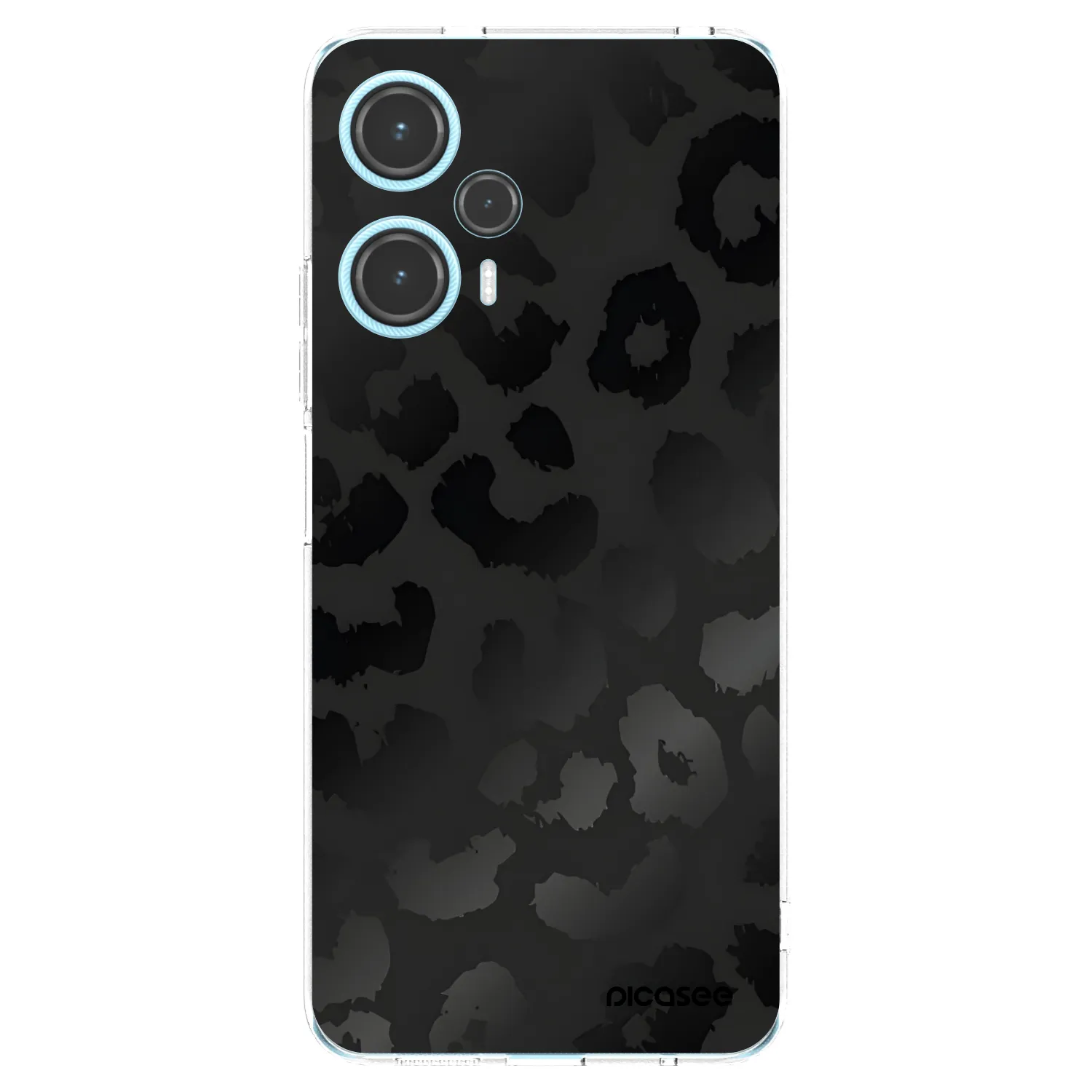 Picasee silikónový prehľadný obal pre Xiaomi Poco F5 - Midnight Leopard