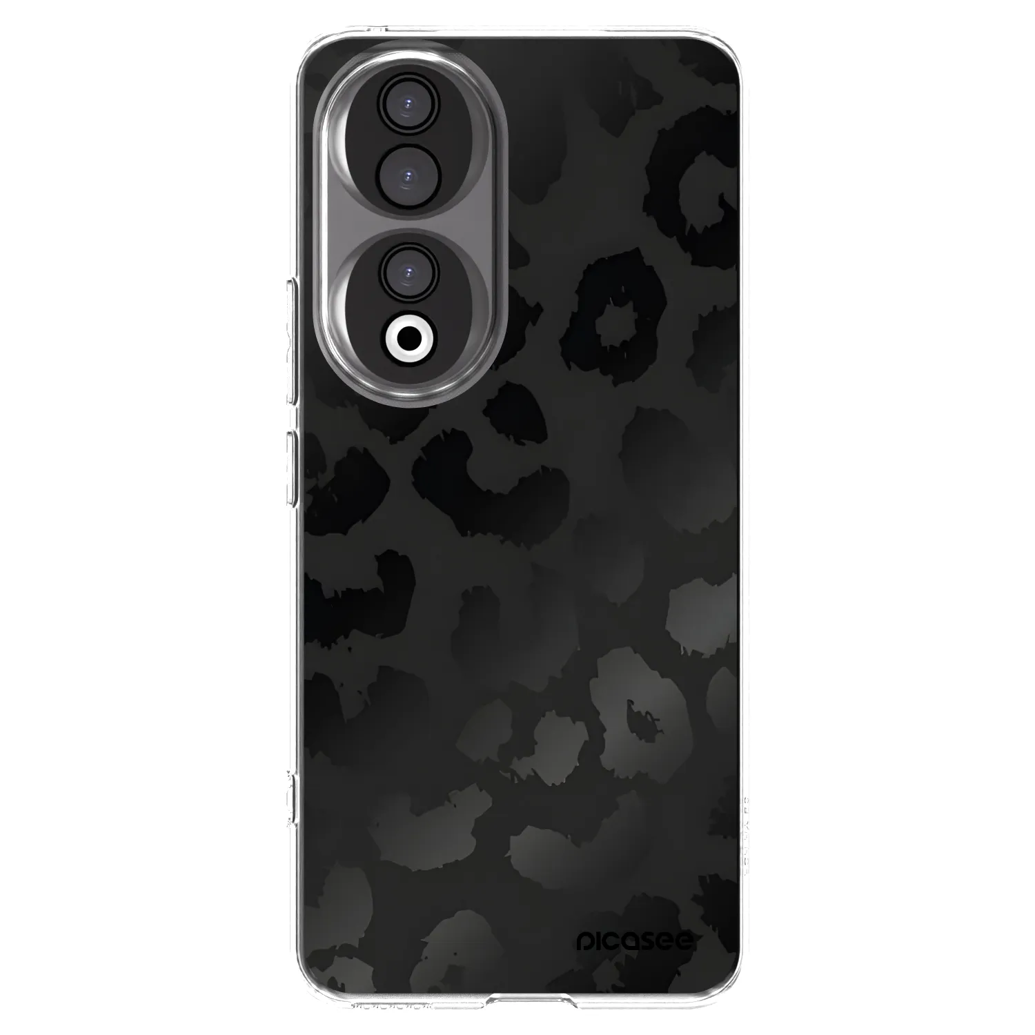 Picasee silikónový prehľadný obal pre Honor 90 5G - Midnight Leopard