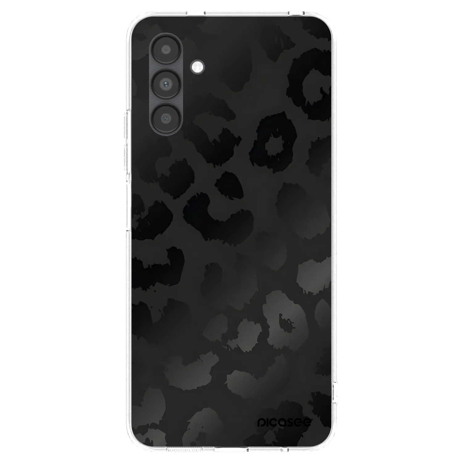 Picasee silikónový prehľadný obal pre Samsung Galaxy A04s A047F - Midnight Leopard