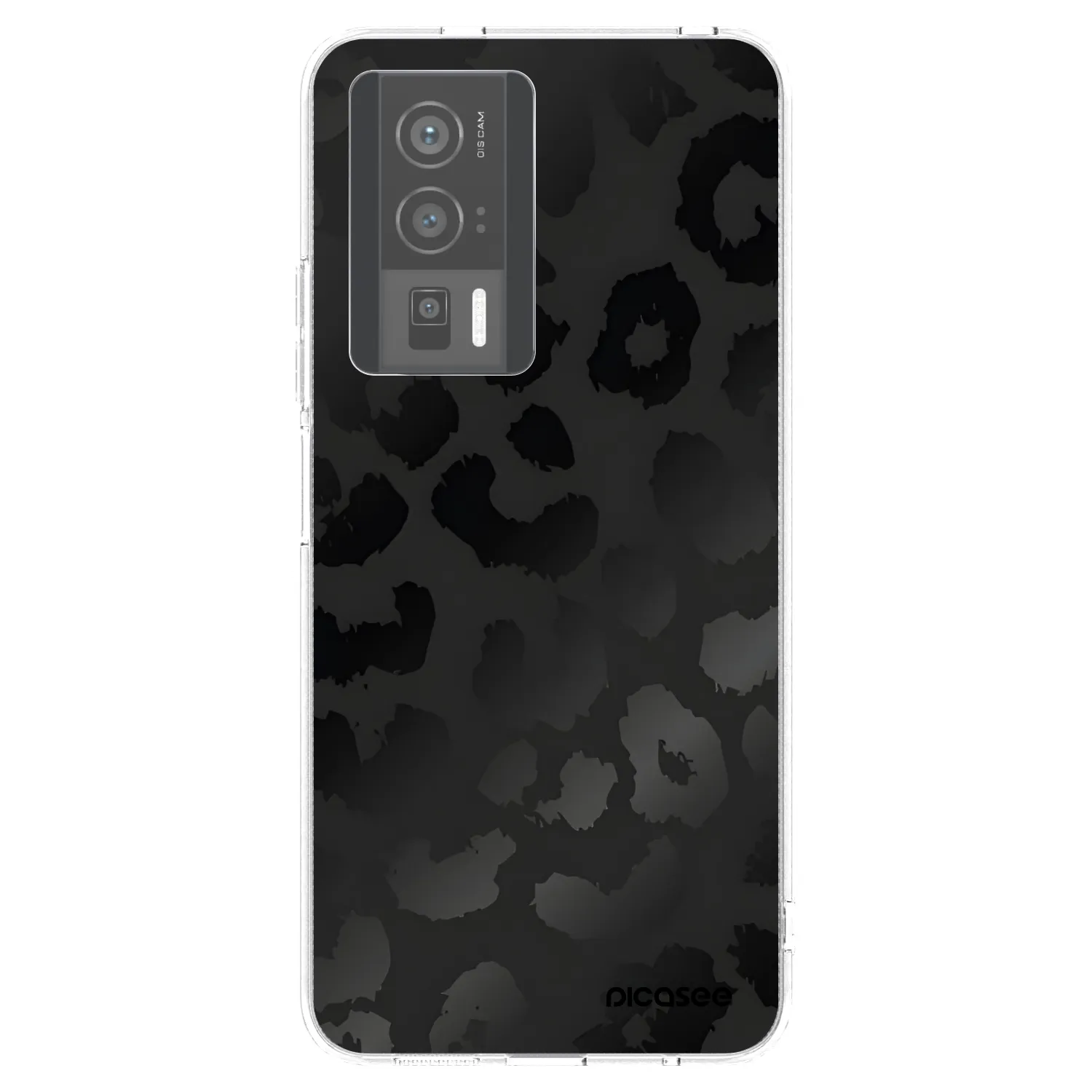 Picasee silikónový prehľadný obal pre Xiaomi Poco F5 Pro 5G - Midnight Leopard